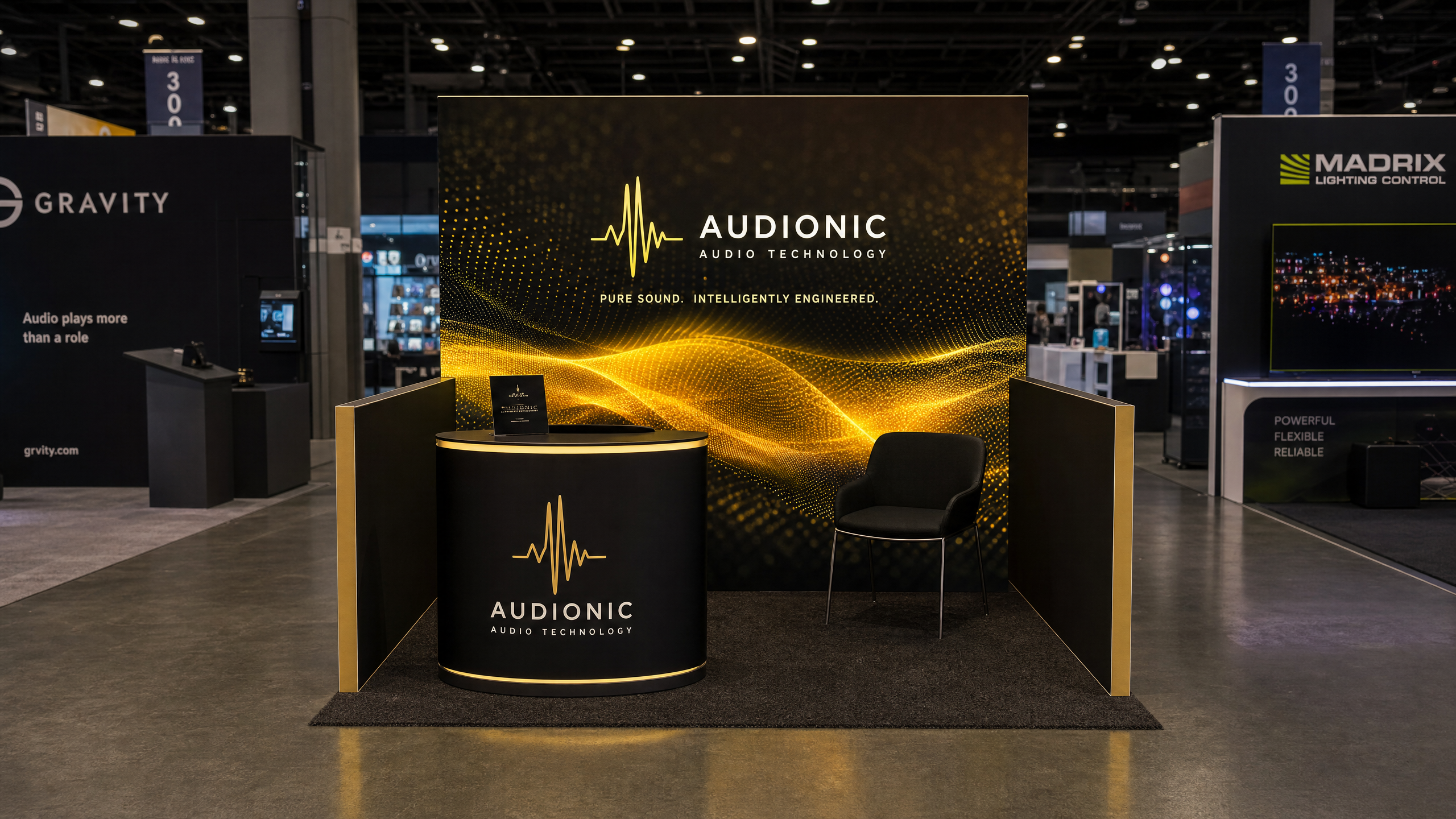 10x10 LED Exhibit for NAMM Audio Companies