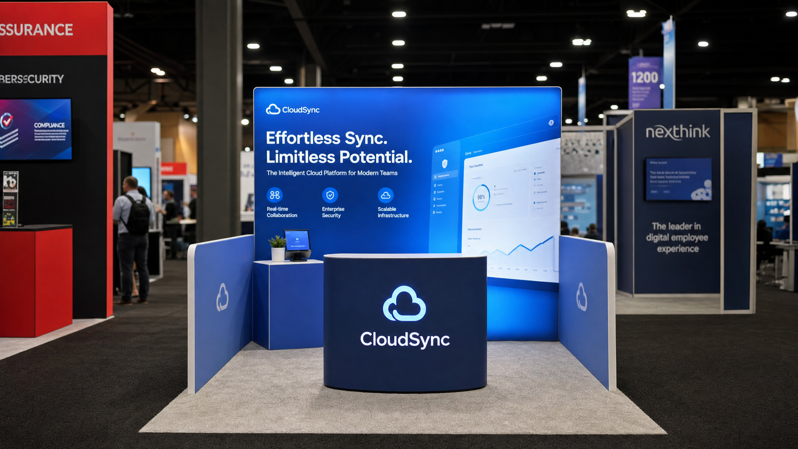 Black Hat 10x10 LED Exhibit – Cloud Companies
