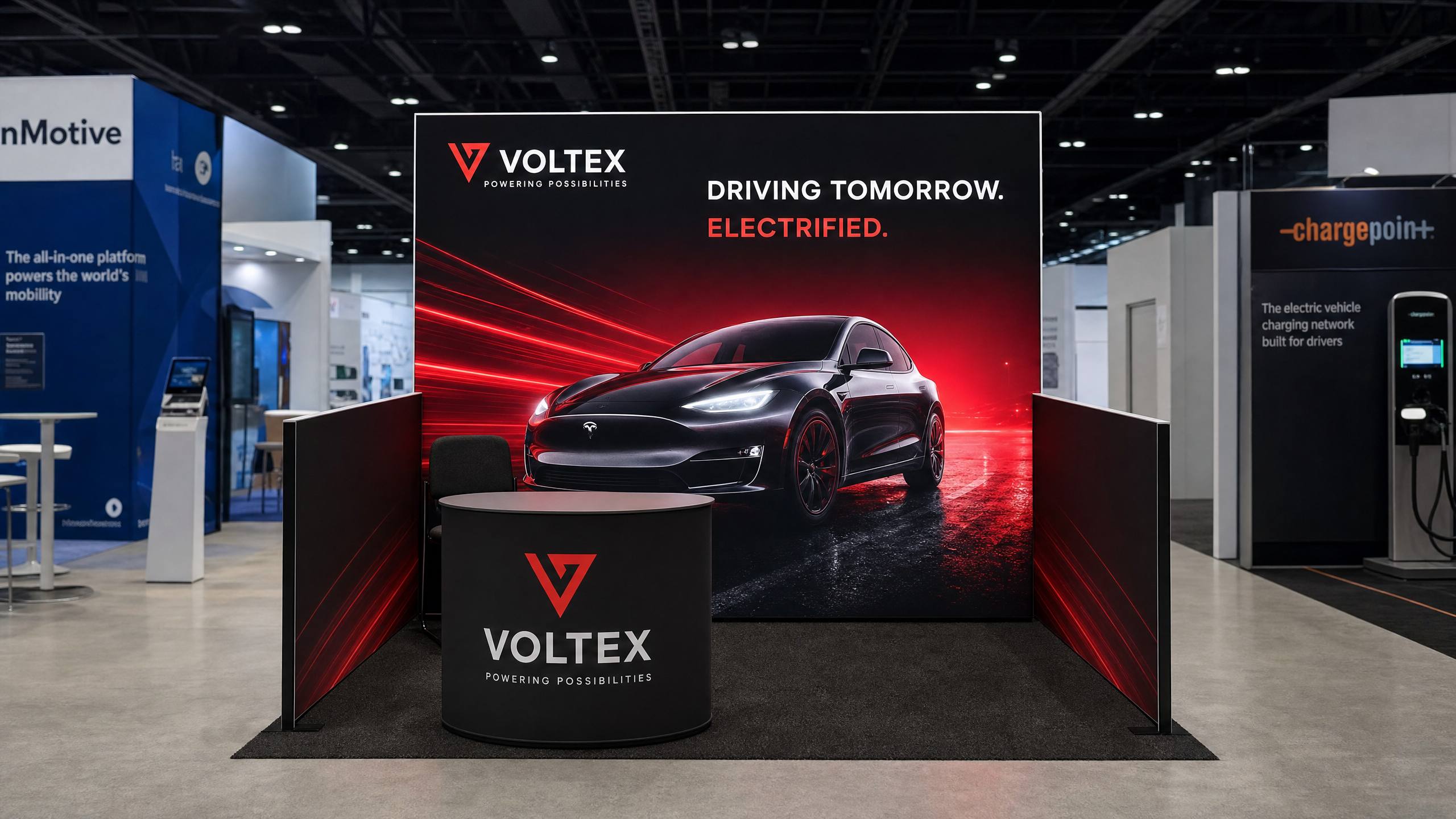 EVS 10x10 LED Backwall Exhibit – EV Companies