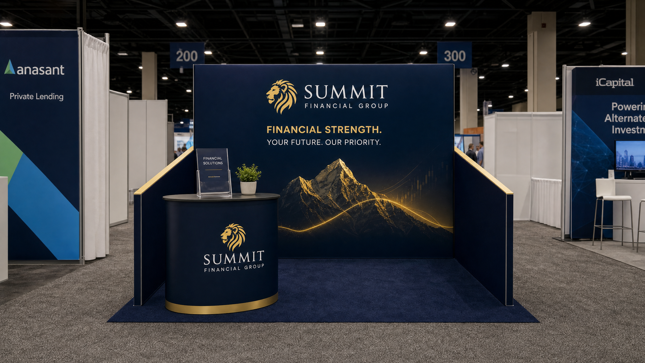 Money20/20 10x10 LED Panel Exhibit for Fintech Startups
