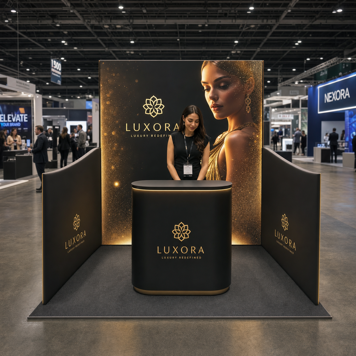 Luxury 10x10 LED Wall Exhibit – Jewelry Brands