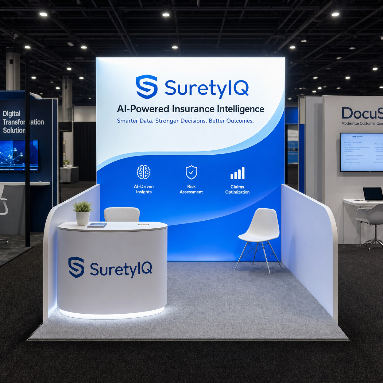 10x10 LED Trade Show Exhibit for InfoComm in Orlando