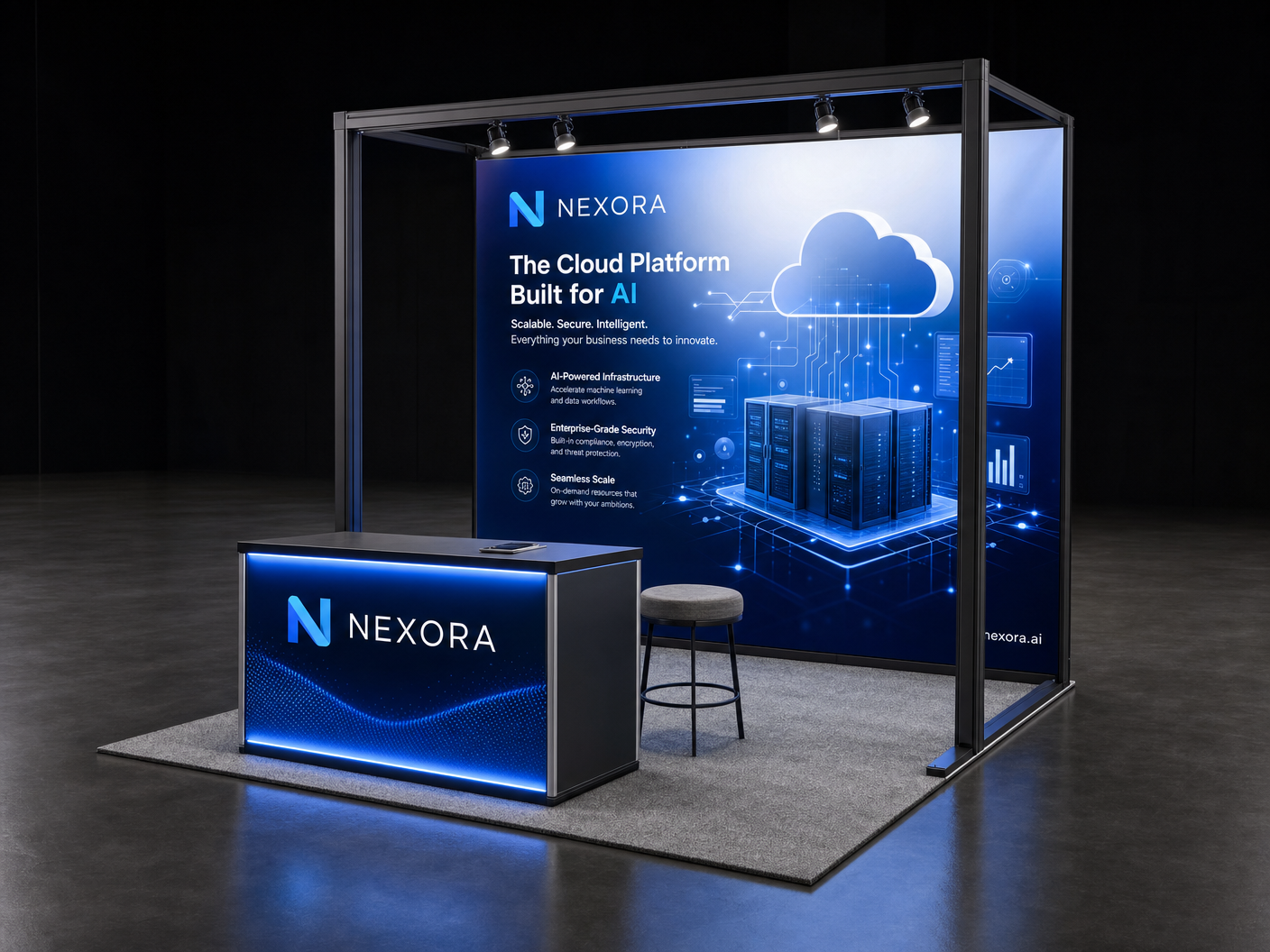 10x10 LED Display Exhibit for CES in Las Vegas