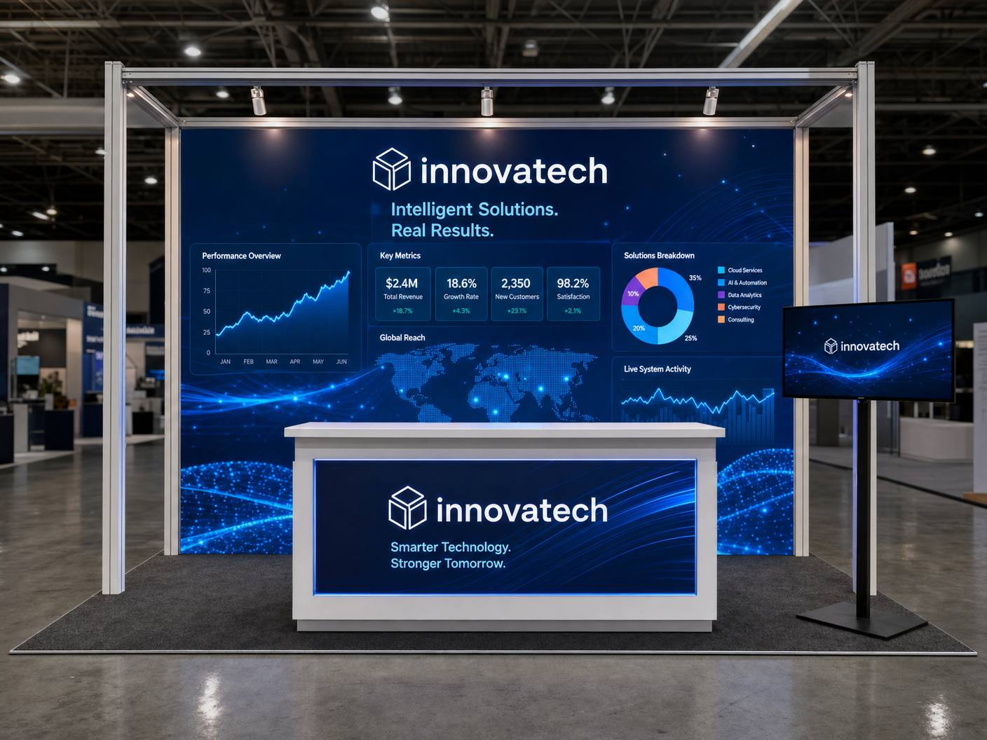 10x20 Immersive LED Exhibit for NAB Technology Companies