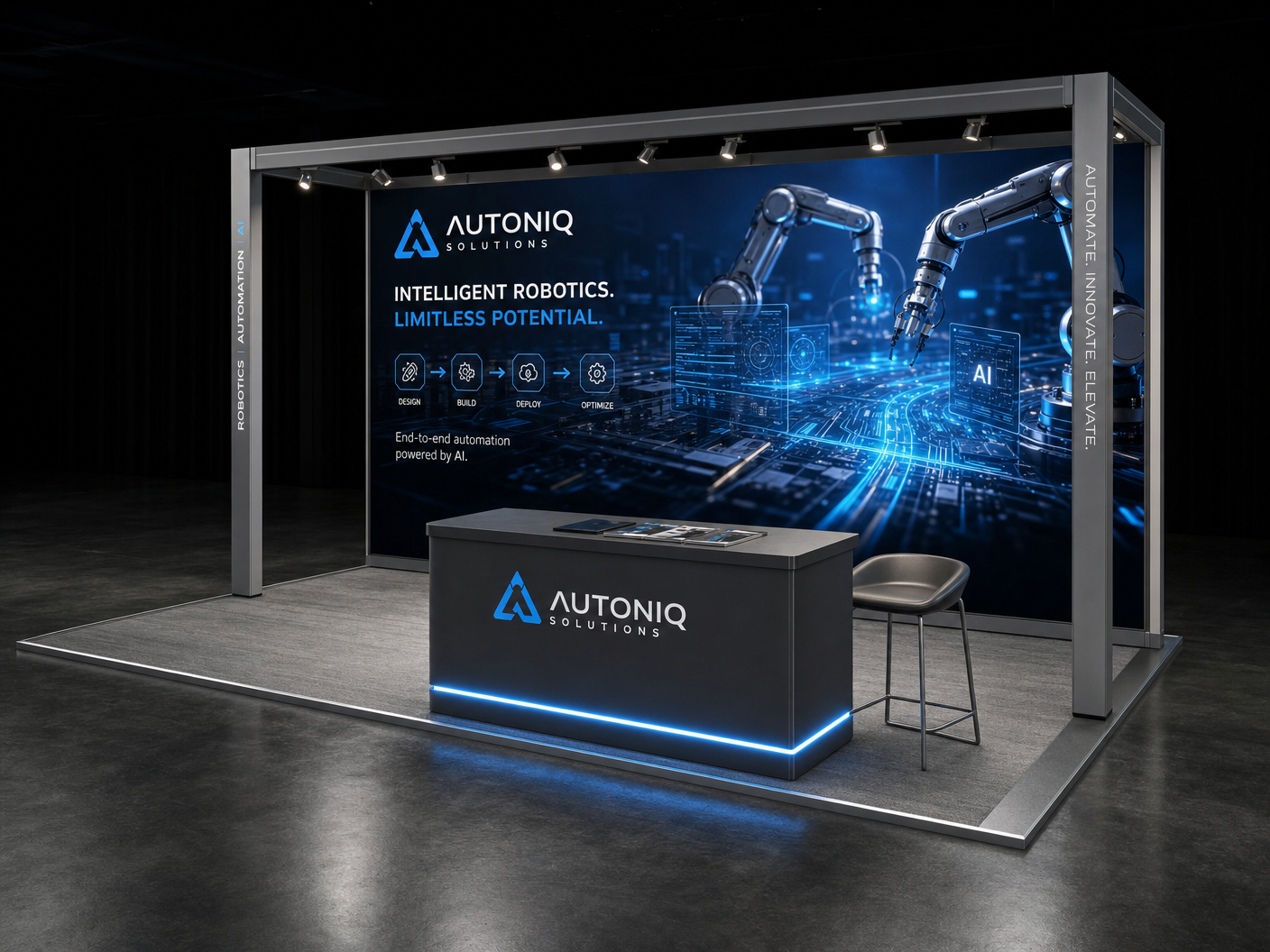 InfoComm 10x20 LED Video Wall Exhibit – Technology Companies