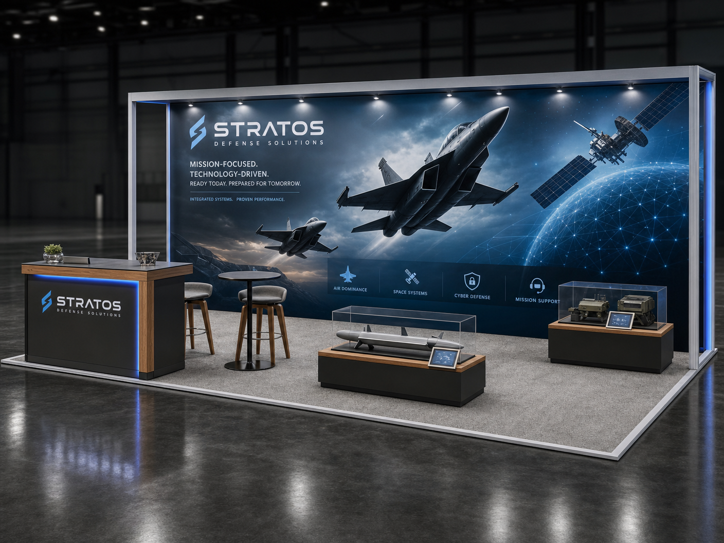 10x40 LED Display Exhibit for Black Hat in San Diego