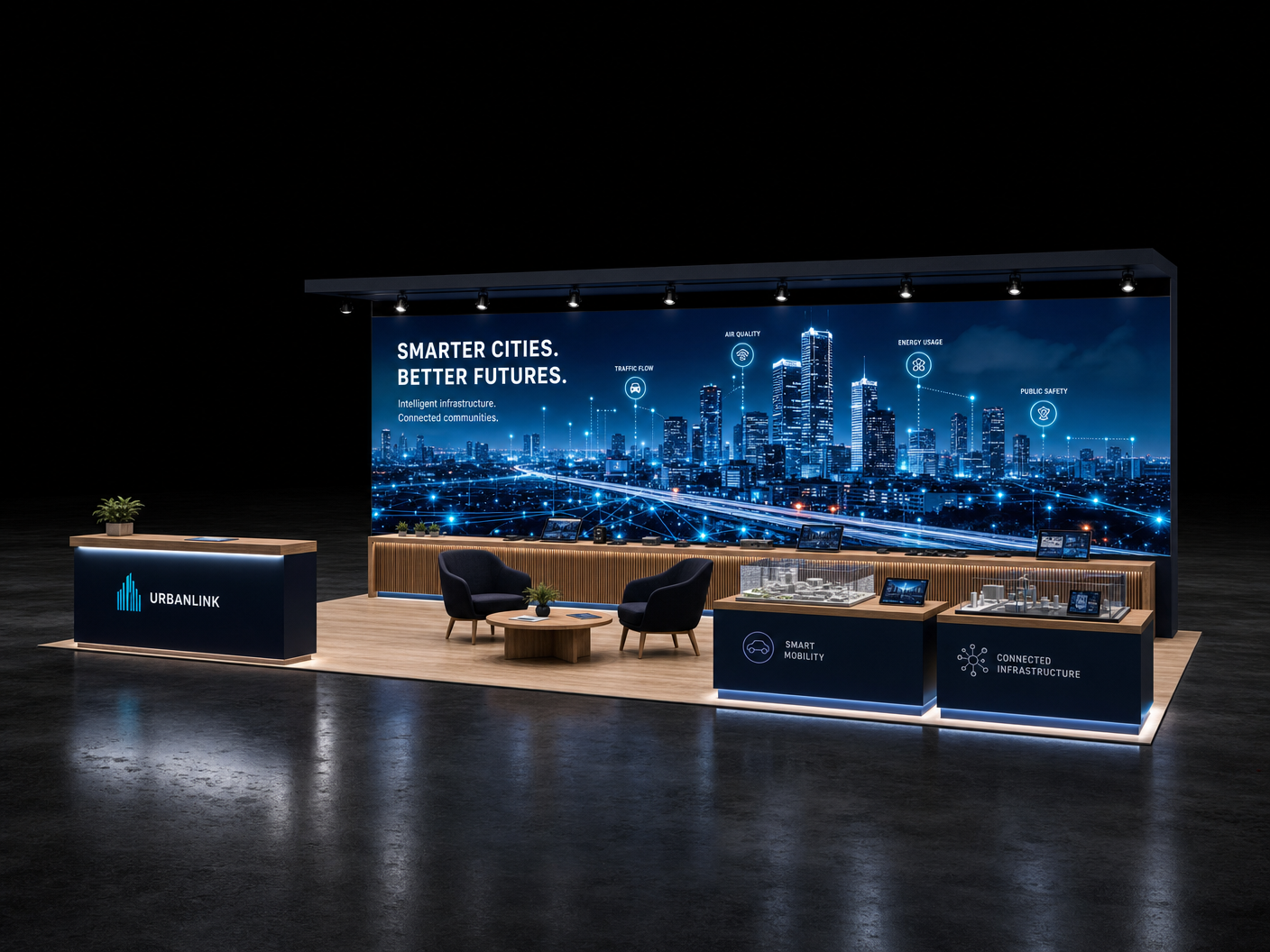 10x40 LED Exhibit for HIMSS in Orlando