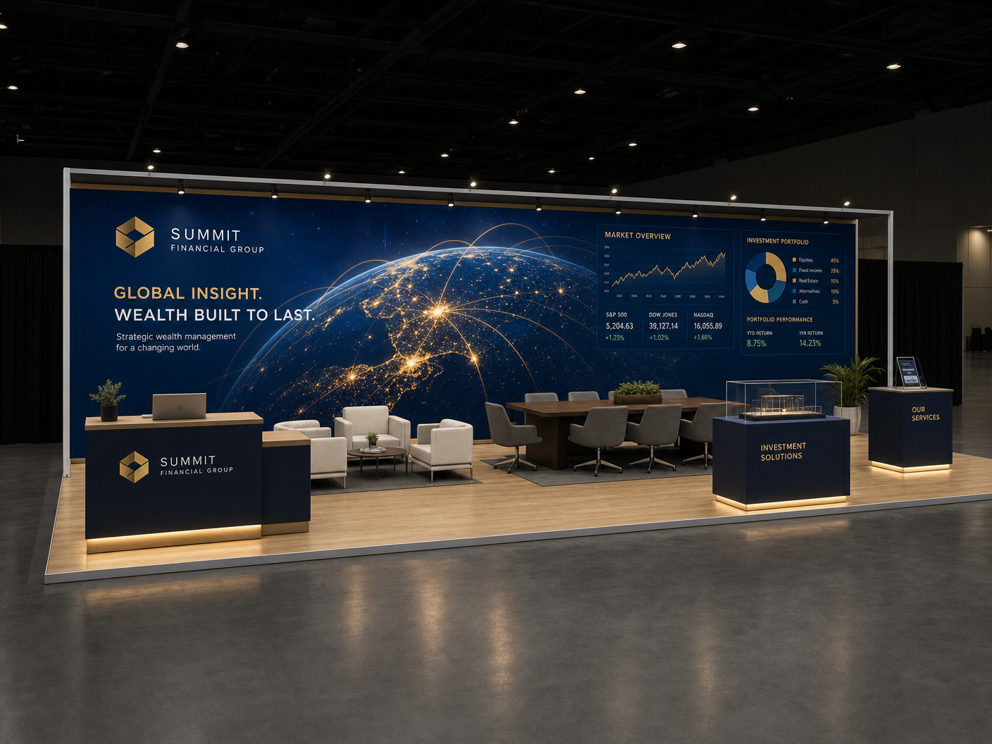 10x30 LED Exhibit Rental for Money20/20 Chicago