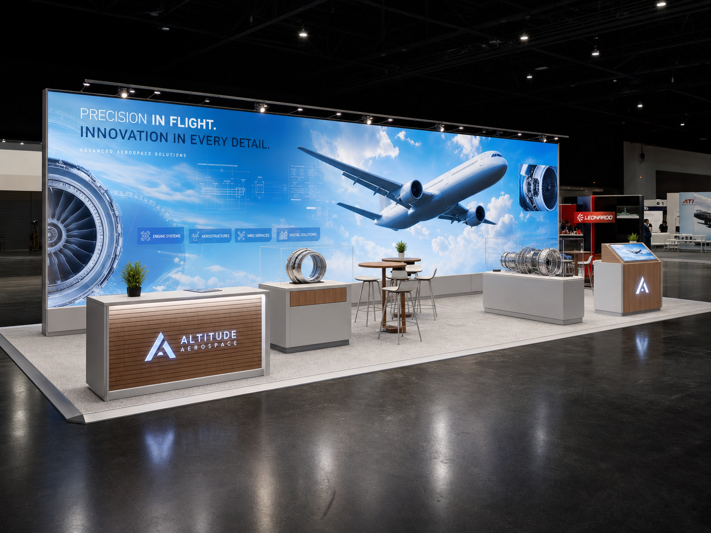 10x30 LED Trade Show Exhibit for FLIBS in Phoenix