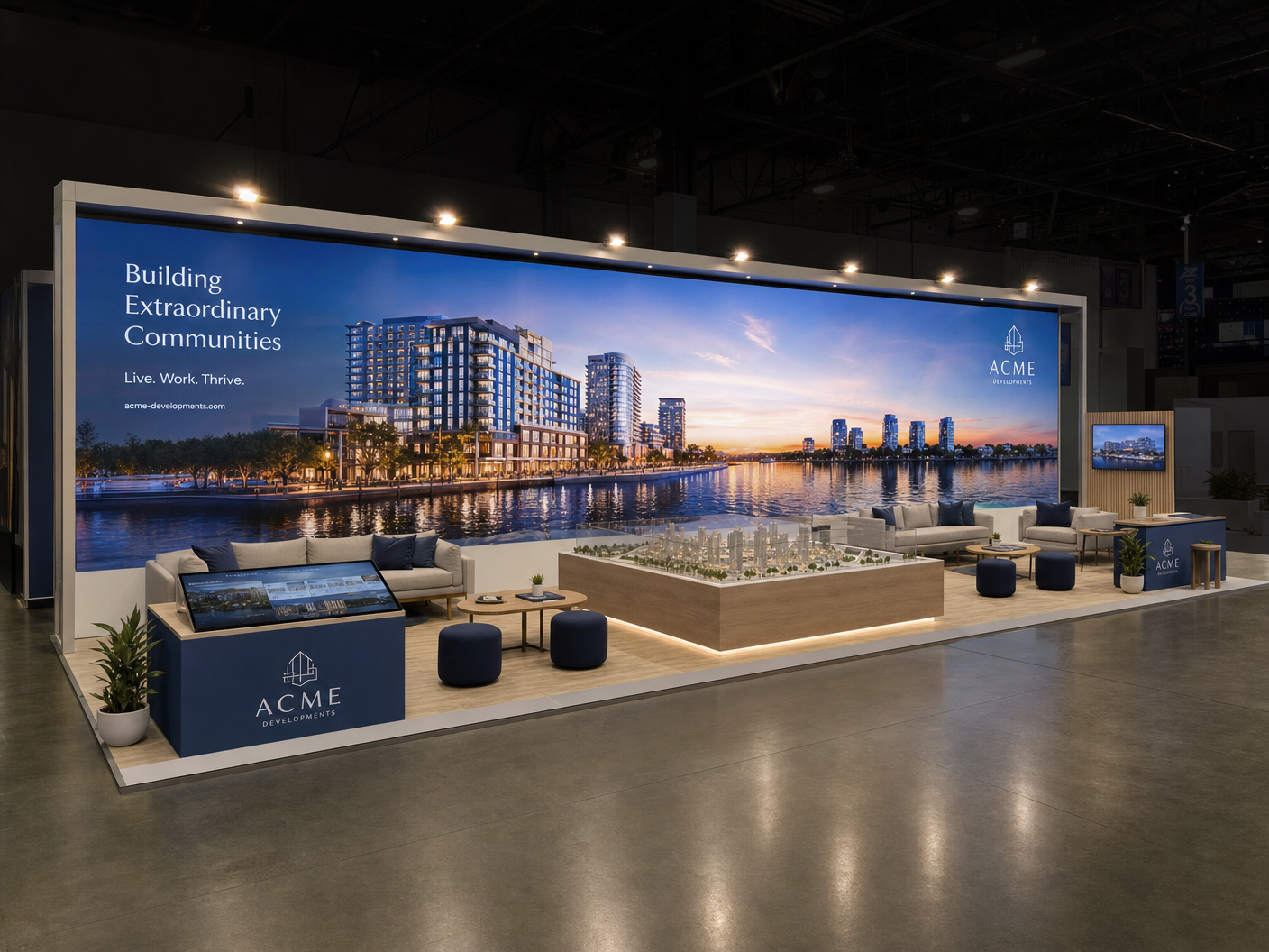 Surf Expo 10x30 LED Video Wall Exhibit – Industry Companies