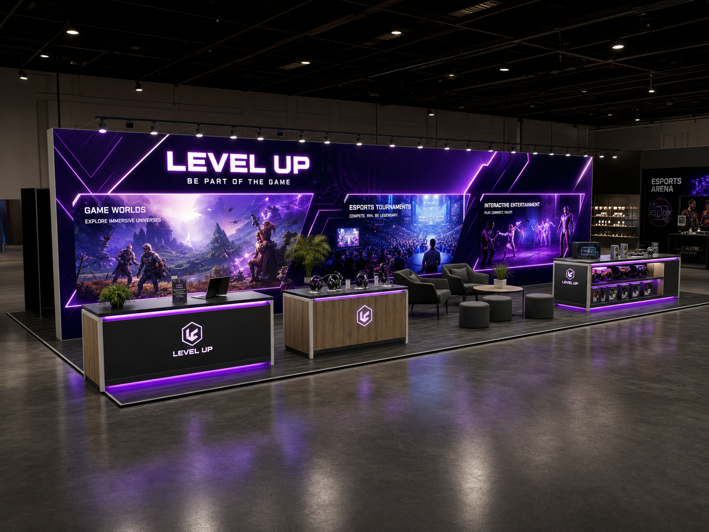 10x30 LED Exhibit Rental for SMM Boston