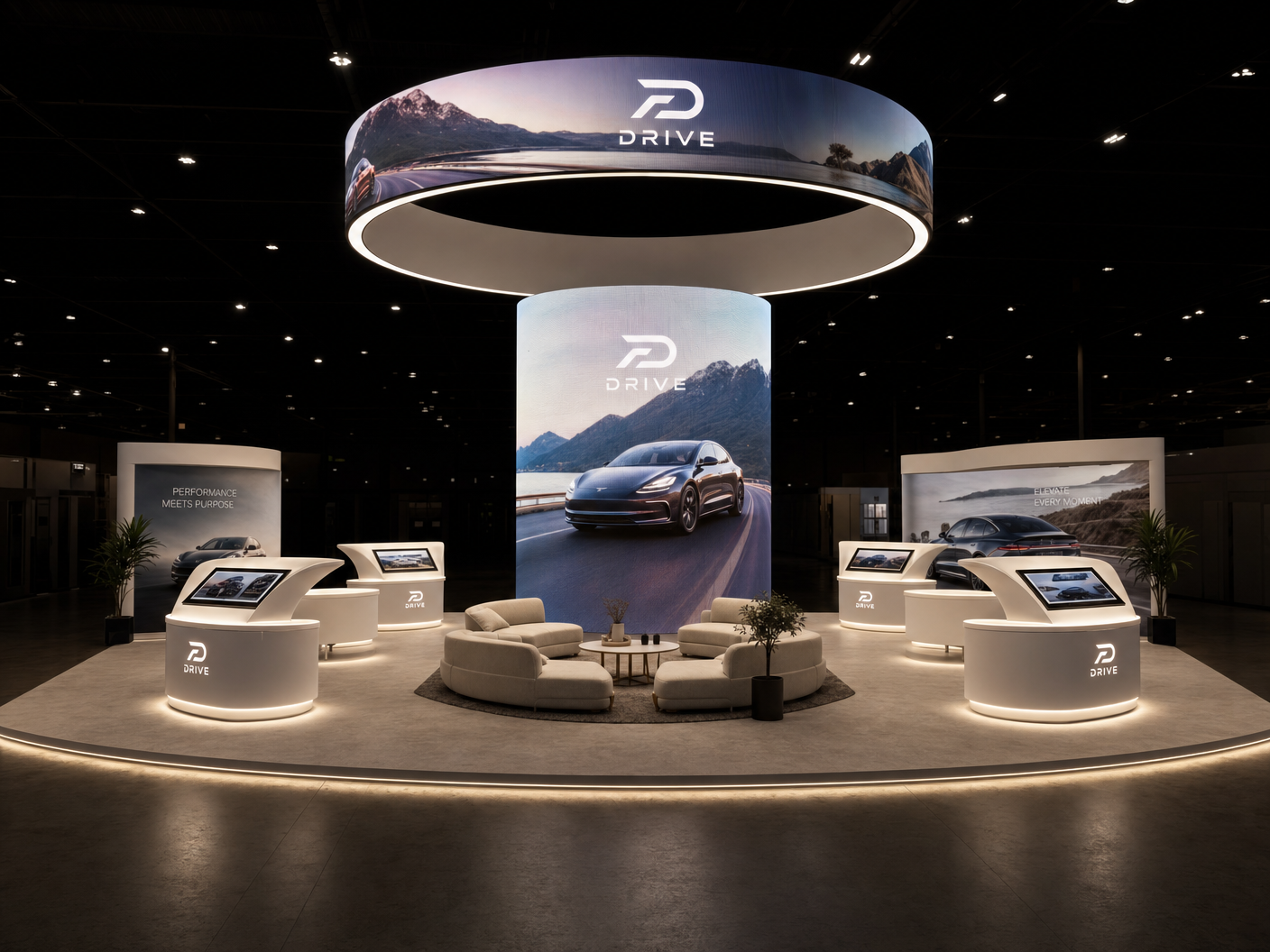 20x20 Dynamic LED Exhibit for NAB Technology Companies
