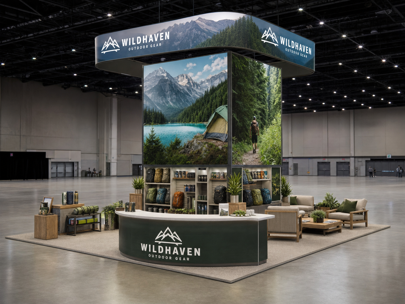 20x20 LED Exhibit Rental for WasteExpo Orlando