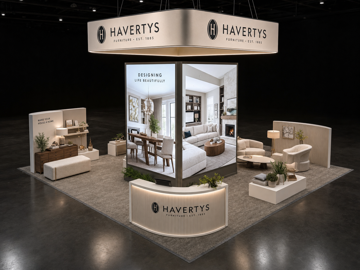 20x20 LED Trade Show Exhibit for InfoComm in Las Vegas