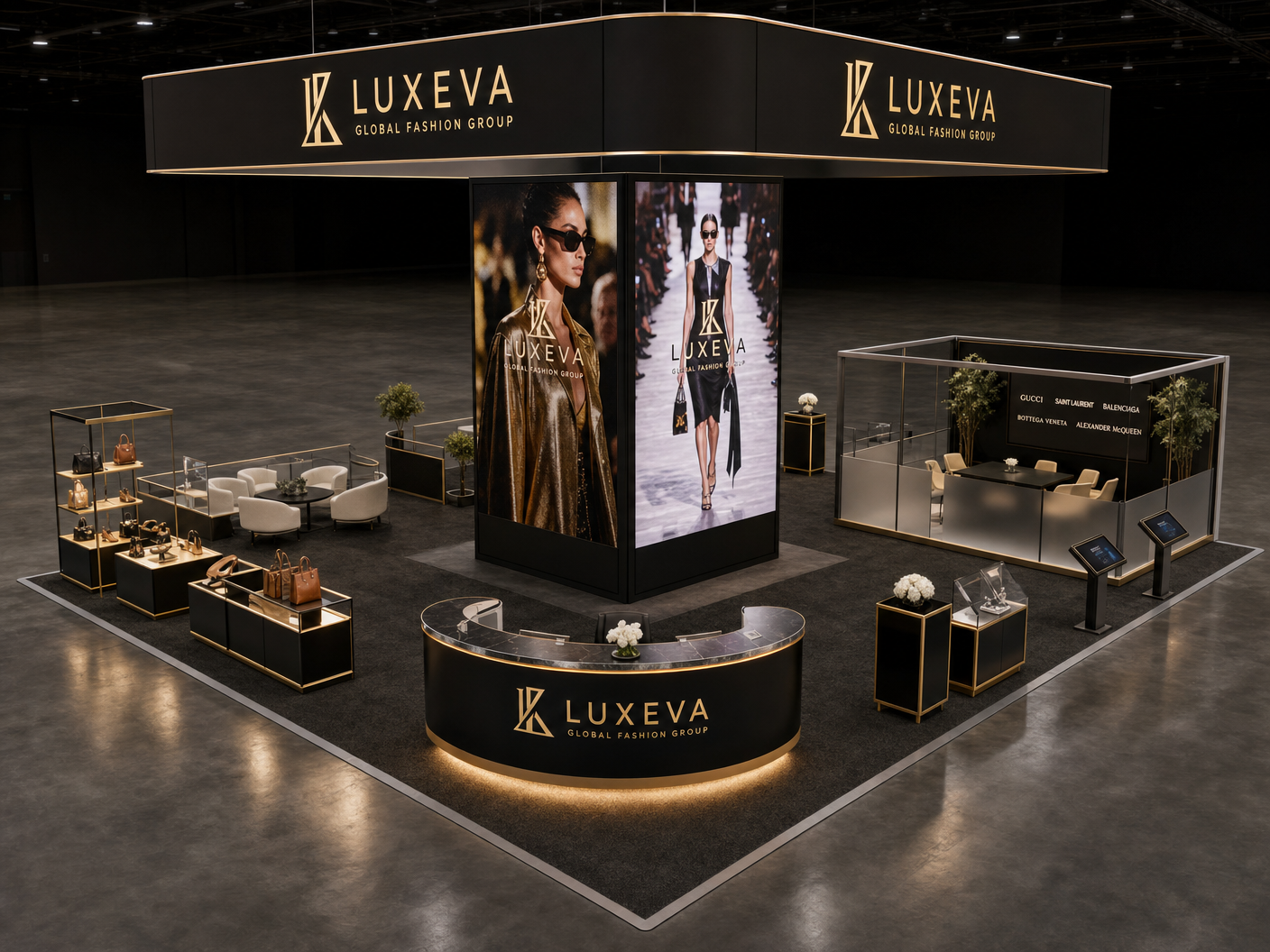 SIAL Paris 20x20 LED Video Wall Exhibit in Houston