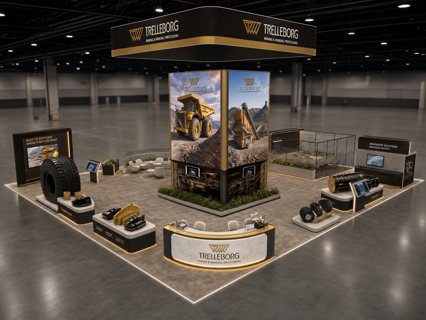 CONEXPO Interactive LED Exhibit – 20x40 Mining Companies
