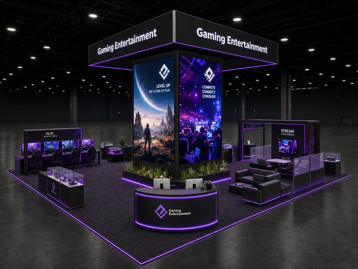 World of Concrete 20x20 LED Exhibit – Construction Brands