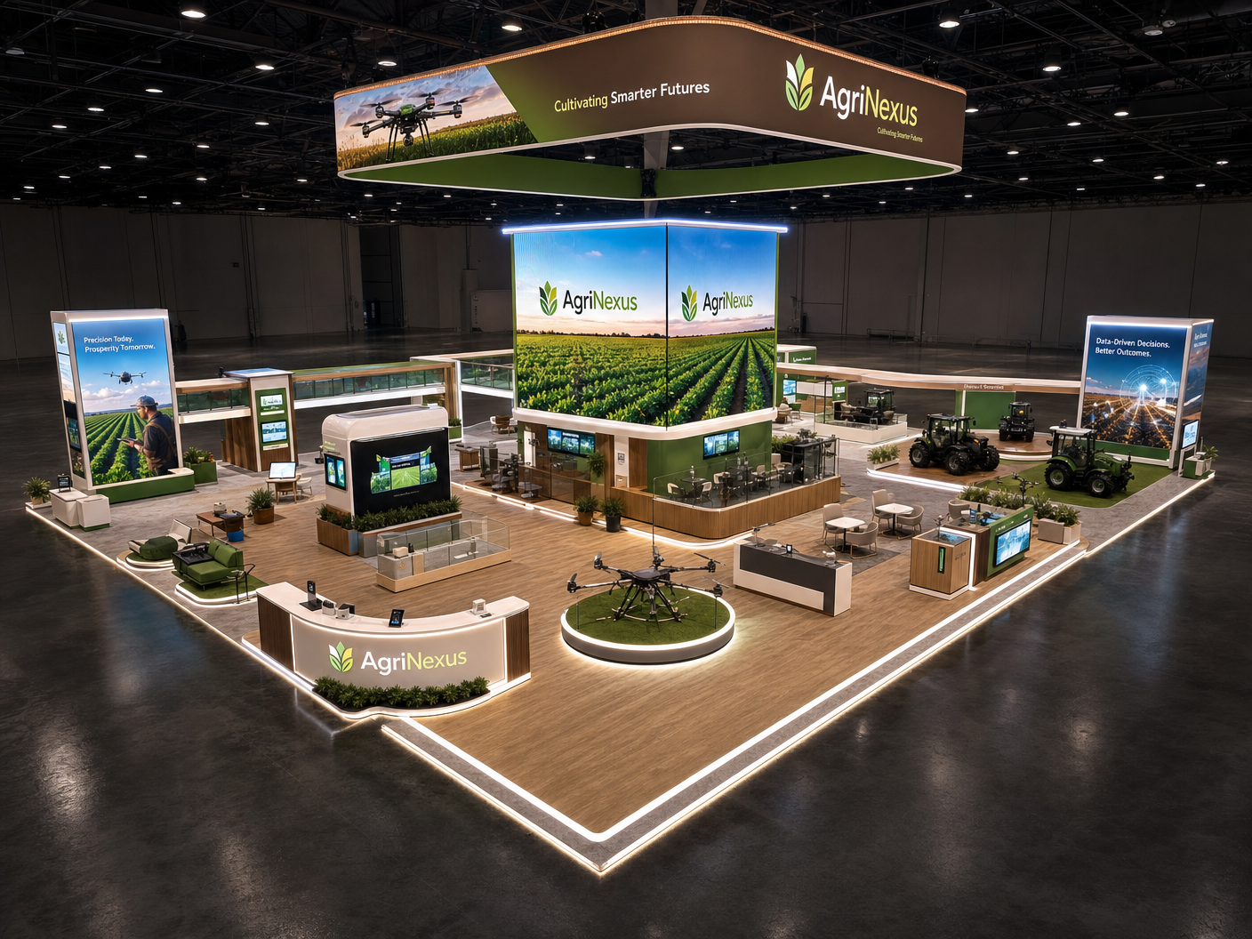 SIMA LED Panel Exhibit – 50x50 AgTech Brands