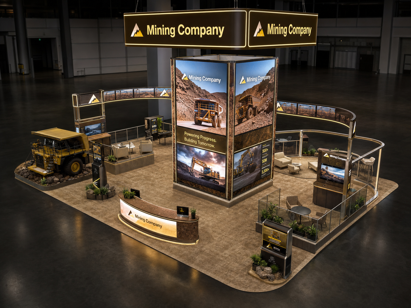 HIMSS 40x40 LED Video Wall Exhibit – Healthcare Companies