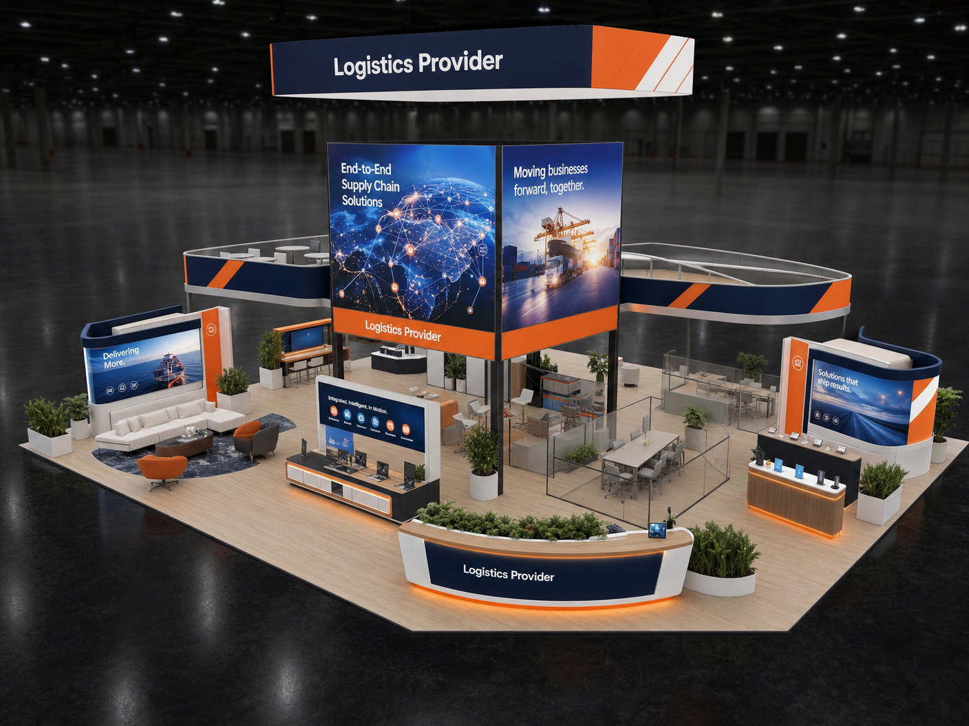 ProMat Immersive LED Exhibit – 50x50 Logistics Companies