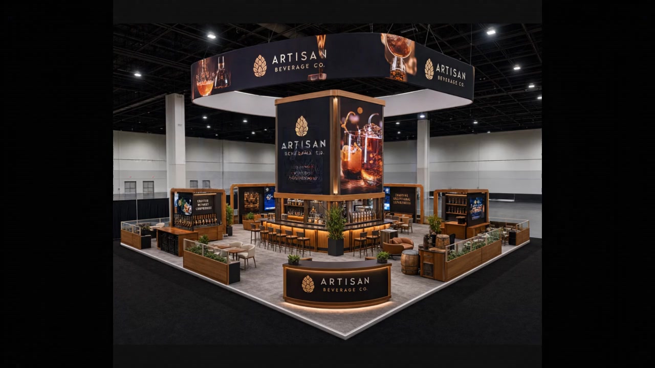 20x40 LED Exhibit for Nightclub & Bar Beverage Brands
