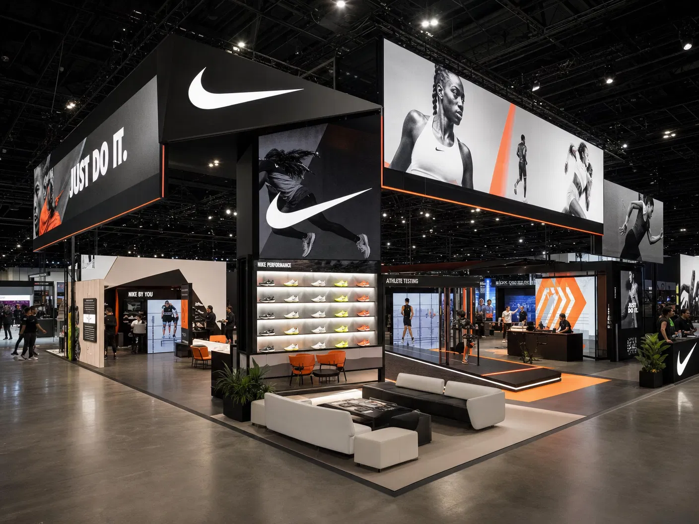 PGA Show 30x30 LED Trade Show Exhibit for Sports Brands