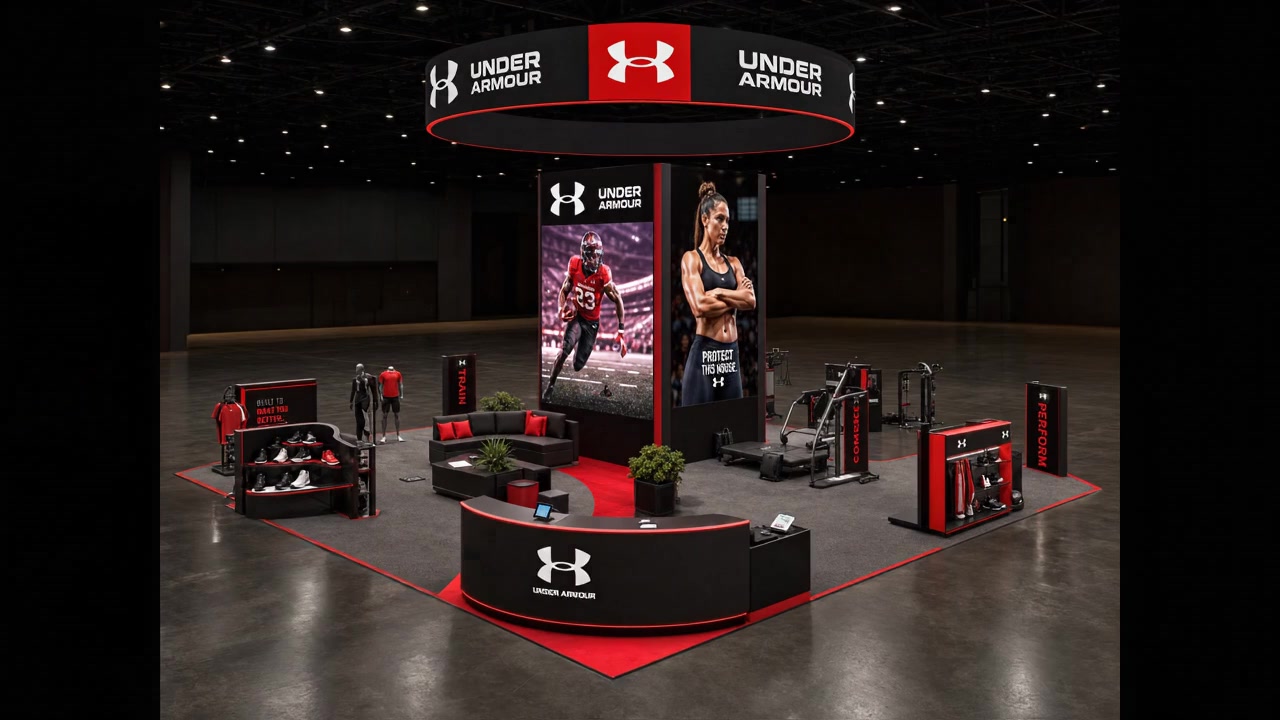 20x20 LED Exhibit Rental for Black Hat Boston