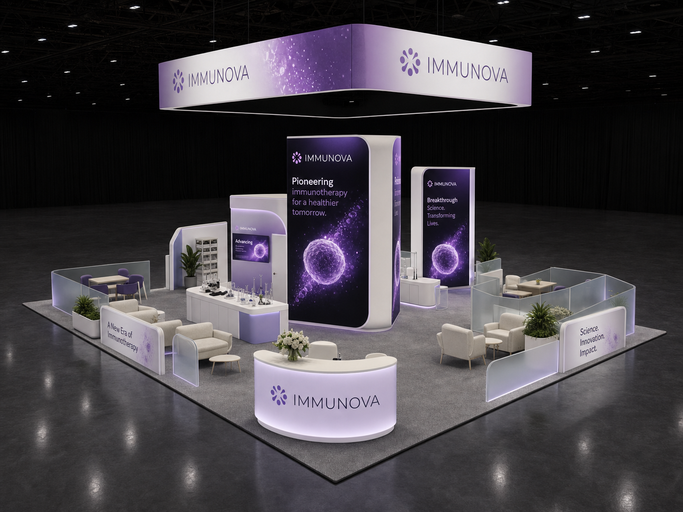 30x40 LED Exhibit Rental for RSNA Chicago
