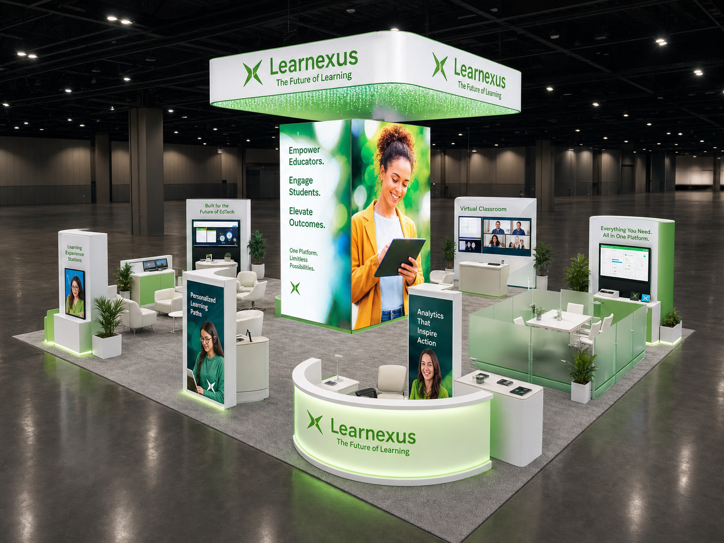 30x40 LED Trade Show Exhibit for G2E in Las Vegas