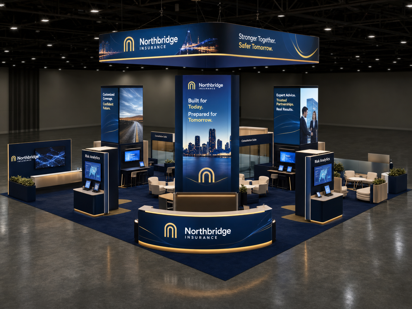 Money20/20 30x40 LED Trade Show Exhibit – Finance Brands