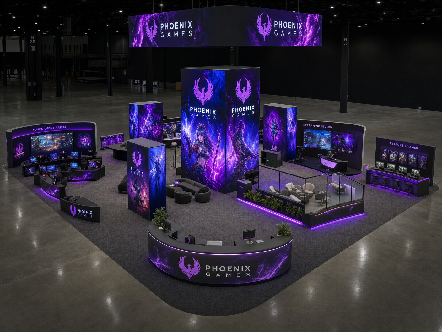 30x40 LED Exhibit Rental for NAB Show Las Vegas