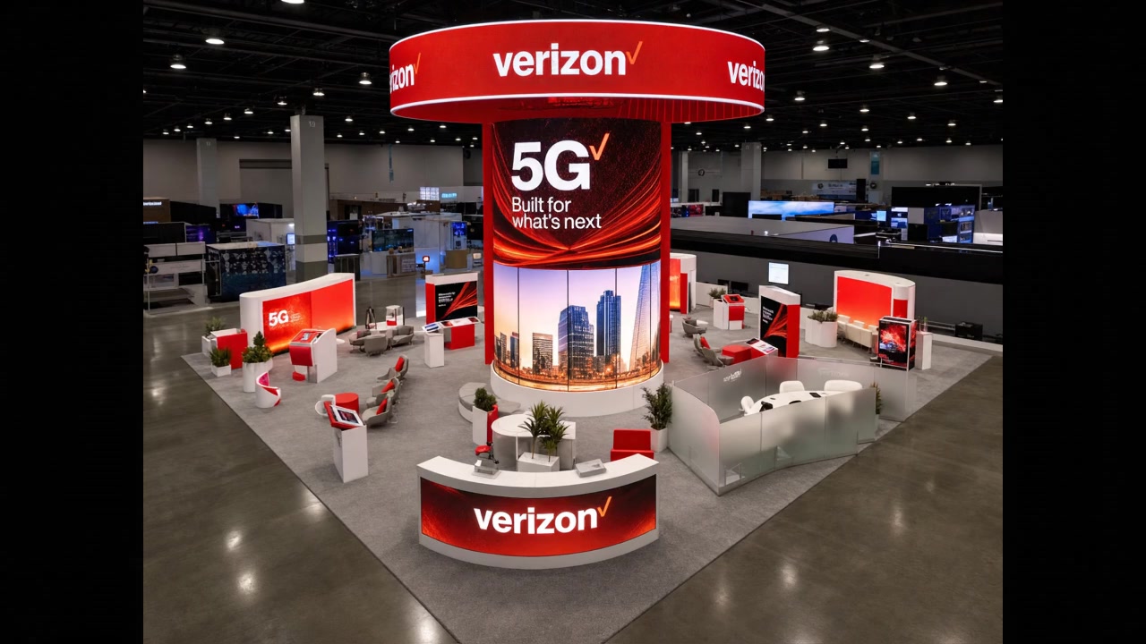 30x40 Dynamic LED Exhibit for InfoComm Telecom Brands