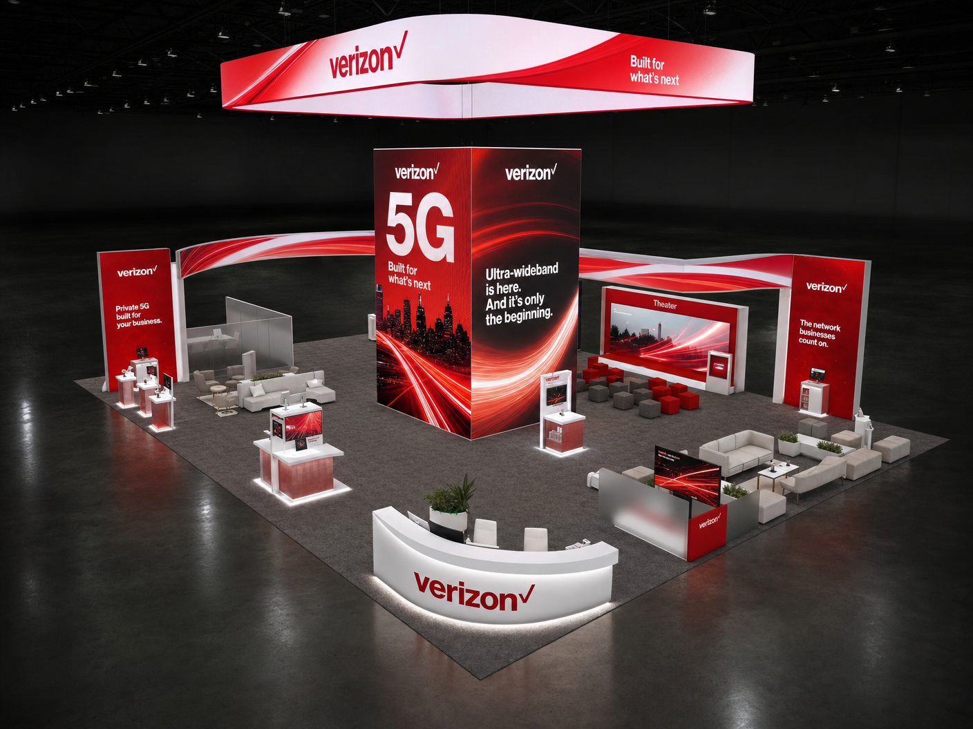 30x40 LED Exhibit Rental for NAB Show Las Vegas