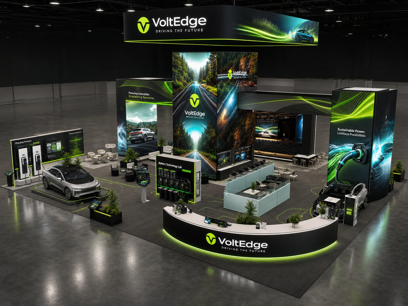 30x40 LED Exhibit Rental for InfoComm Las Vegas