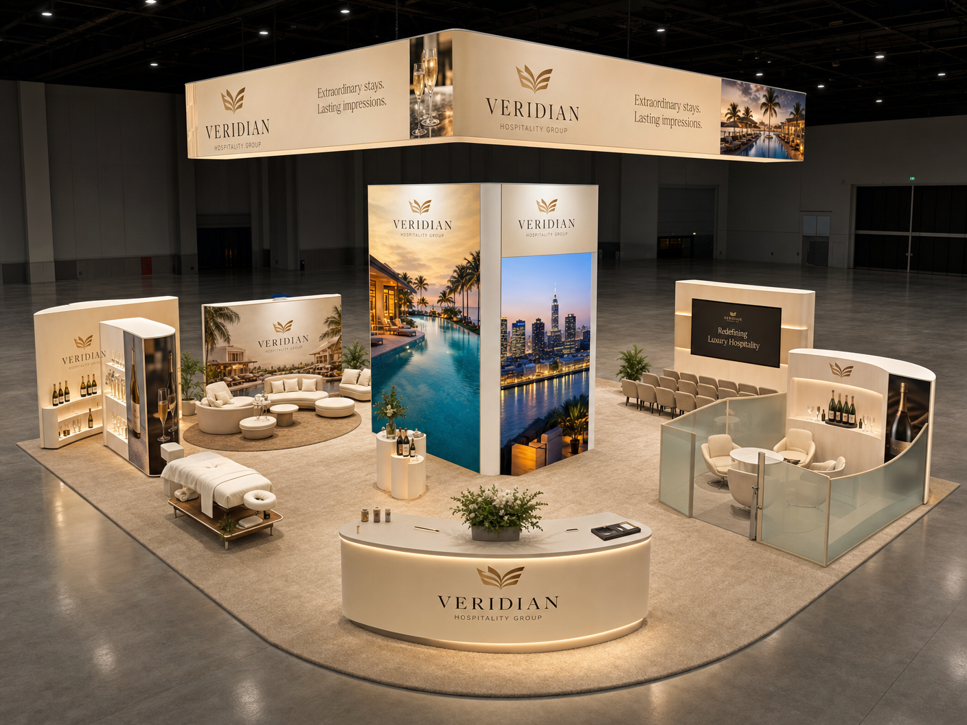HITEC LED Technology Exhibit – 40x40 Hospitality Brands