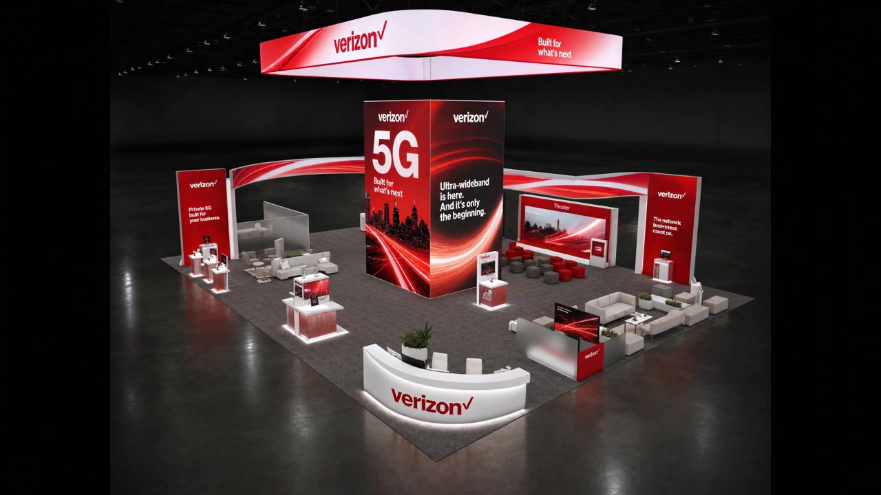 MWC LED Display Exhibit – 40x40 Telecom Brands