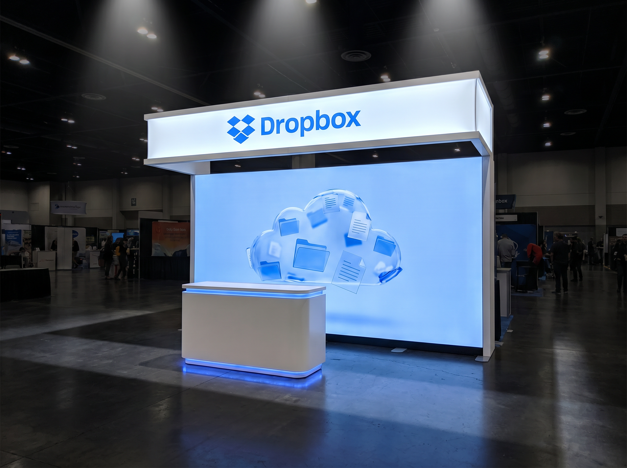 CES 10x10 Dynamic LED Exhibit for Technology Companies