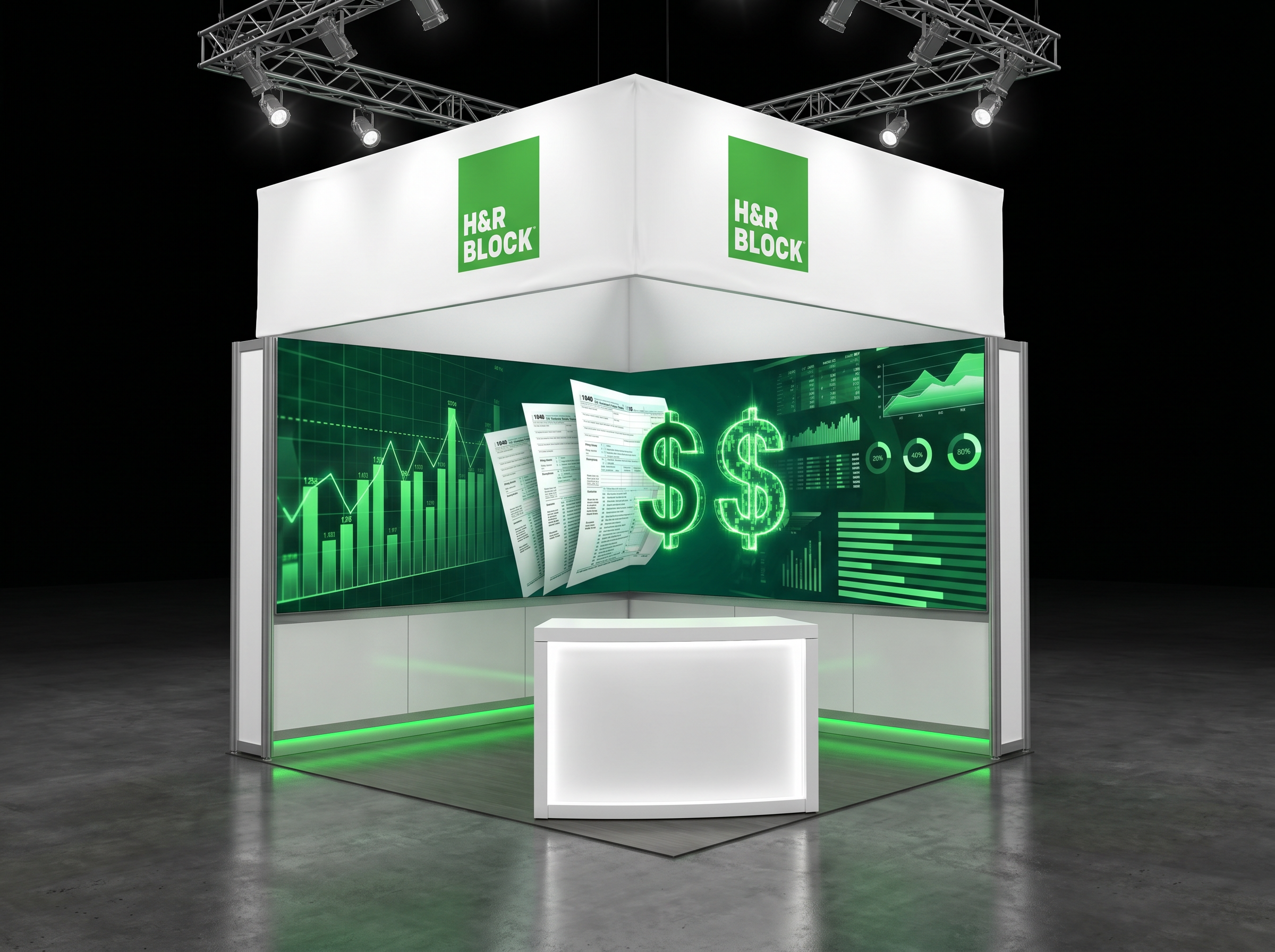 10x10 LED Video Wall Exhibit for NAB Technology Companies