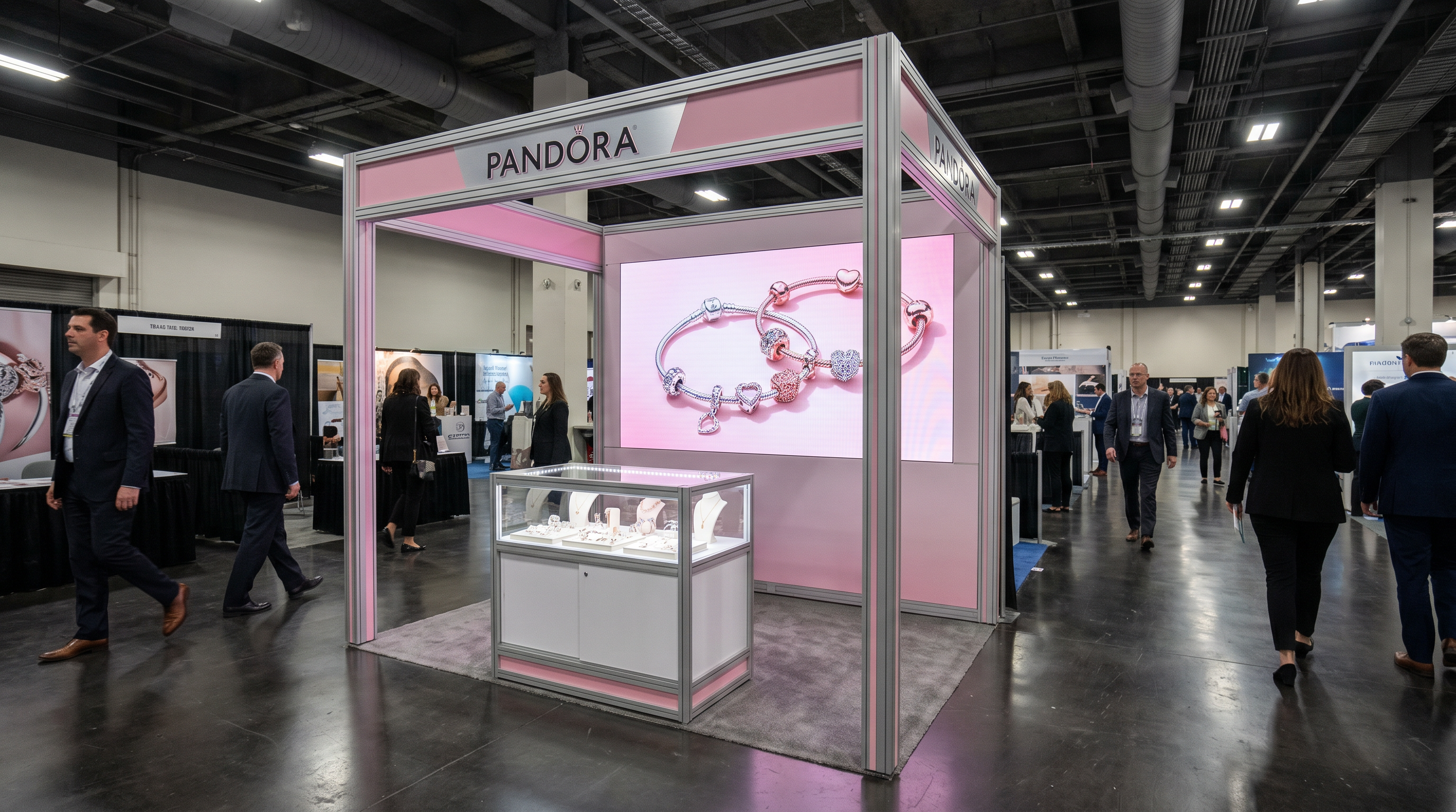 10x10 LED Exhibit Rental for Arab Health Boston
