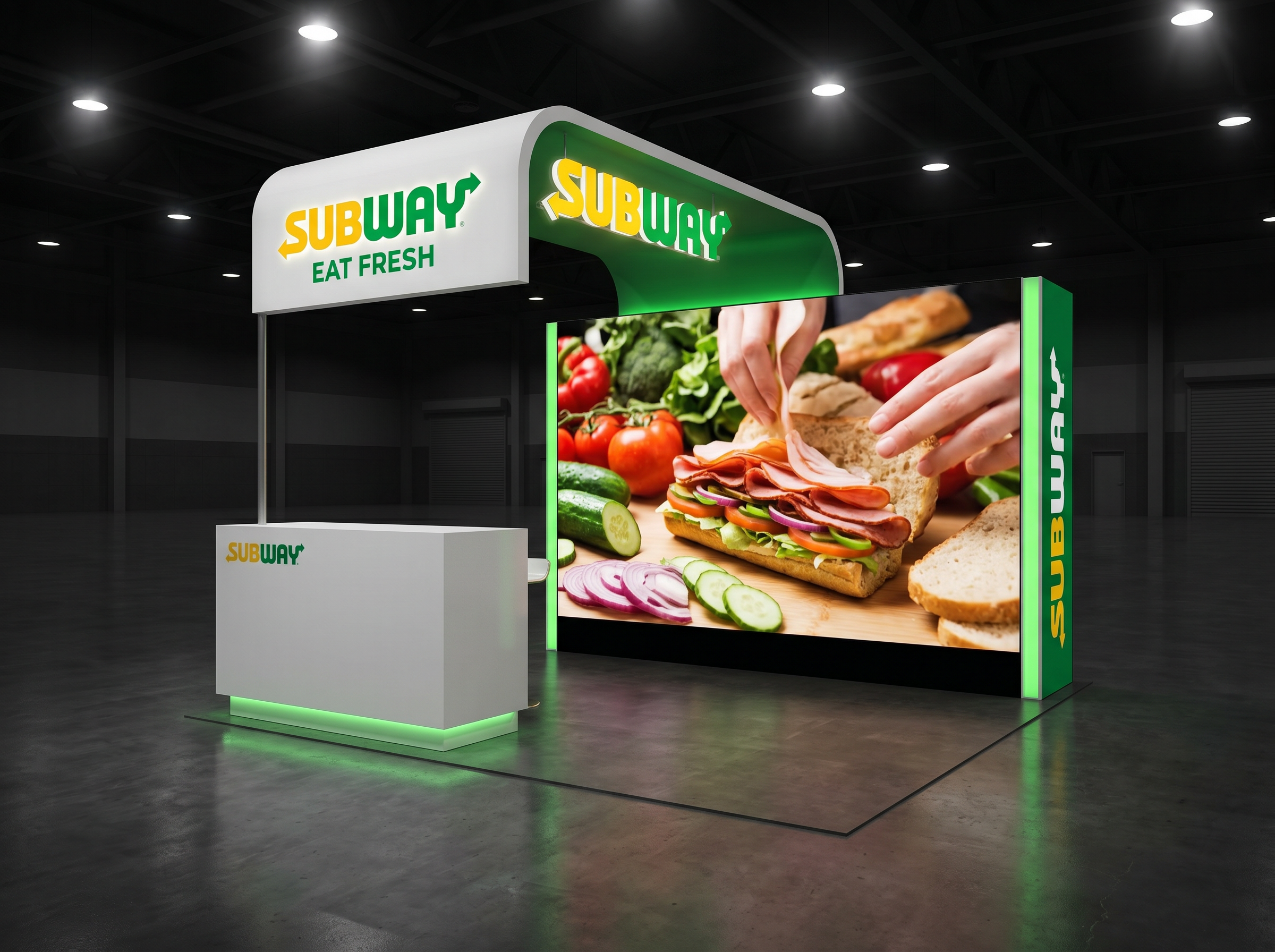 CES 10x10 Immersive LED Exhibit for Technology Companies