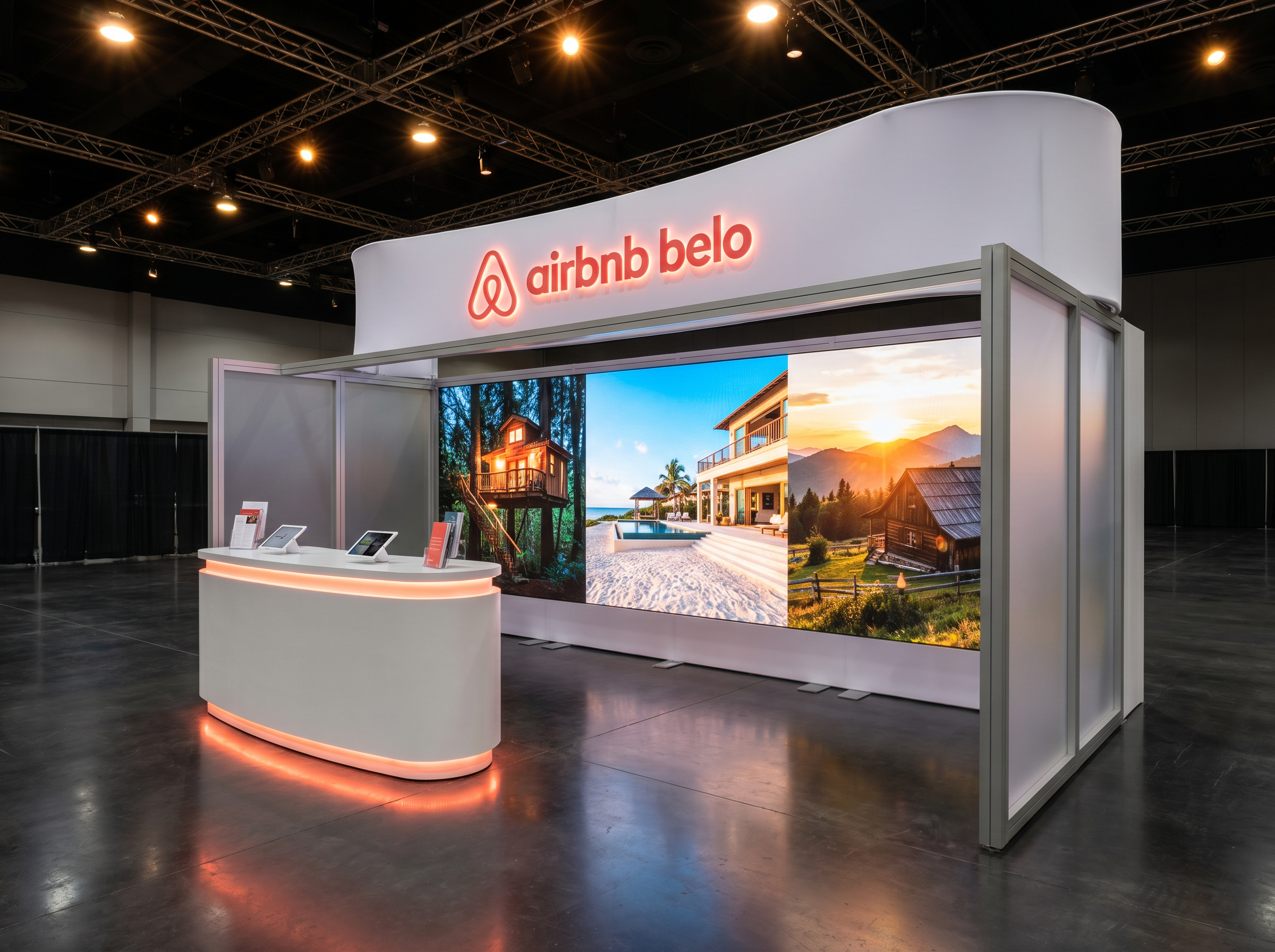 IMEX America 10x20 Dynamic LED Exhibit for Travel Companies
