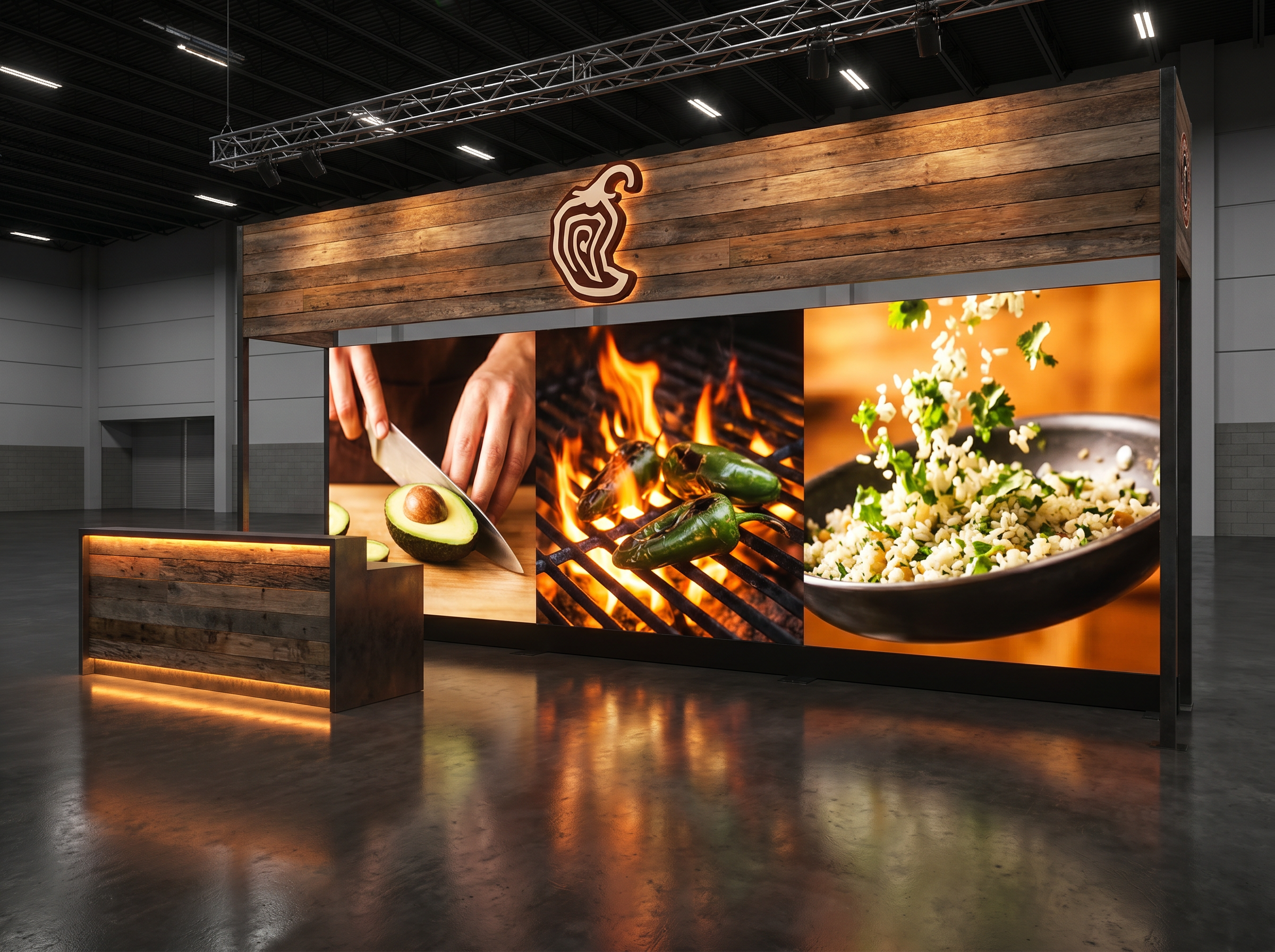 World of Concrete 10x20 LED Display Exhibit – Technology Companies