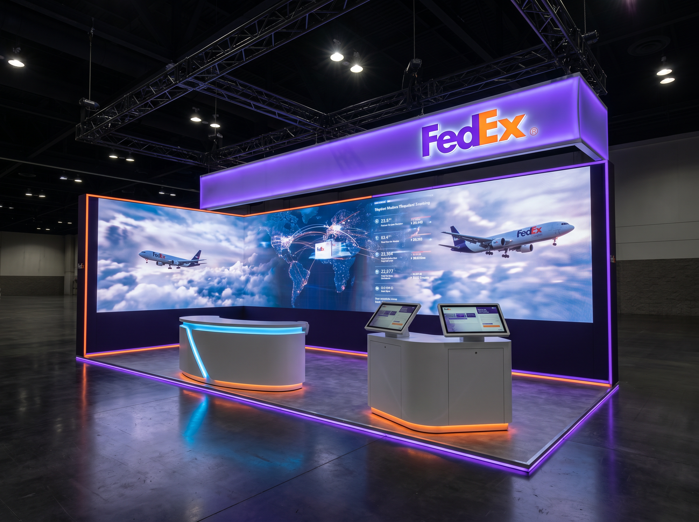 ProMat LED Trade Show Exhibit – 10x20 Logistics Companies