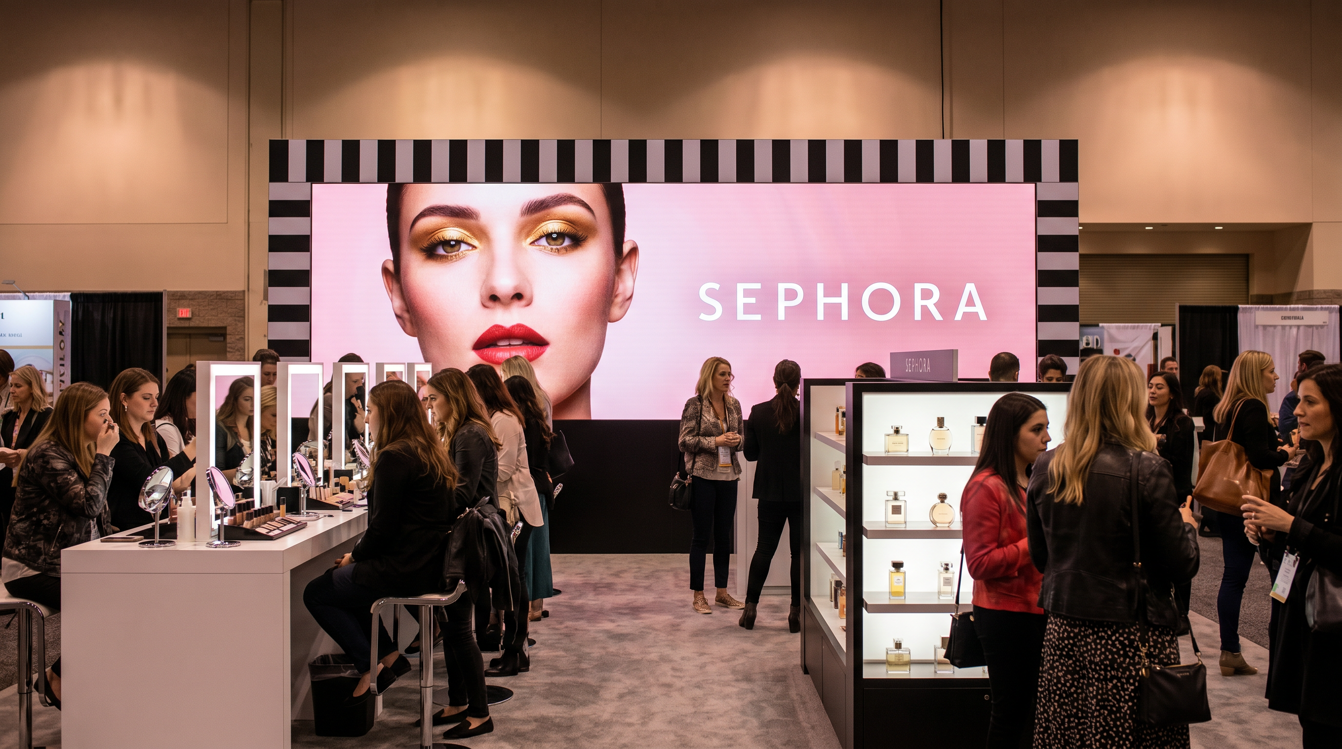 20x30 LED Technology Exhibit for Premiere Orlando Beauty Brands