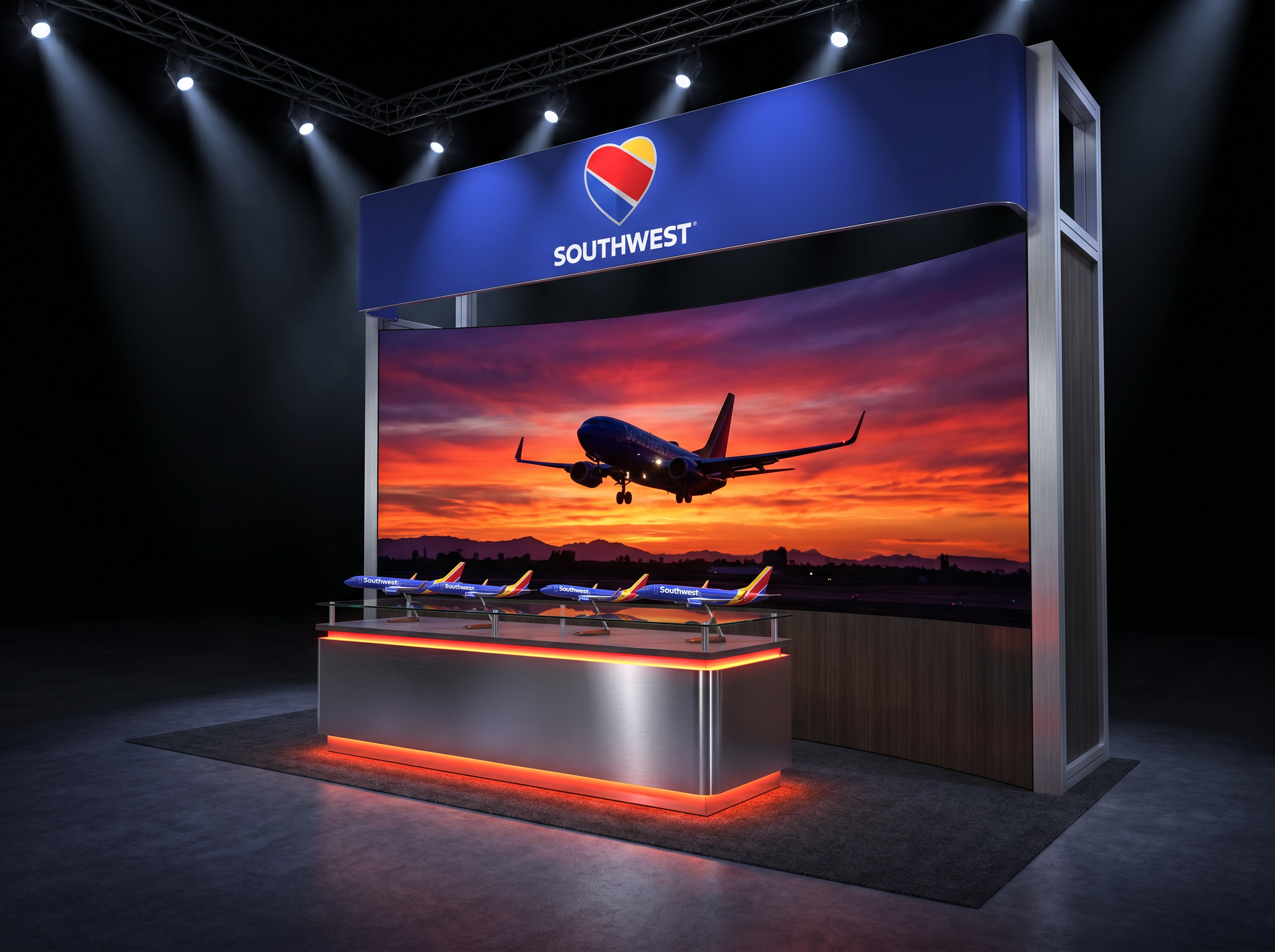 10x10 LED Exhibit Rental for OTC Orlando