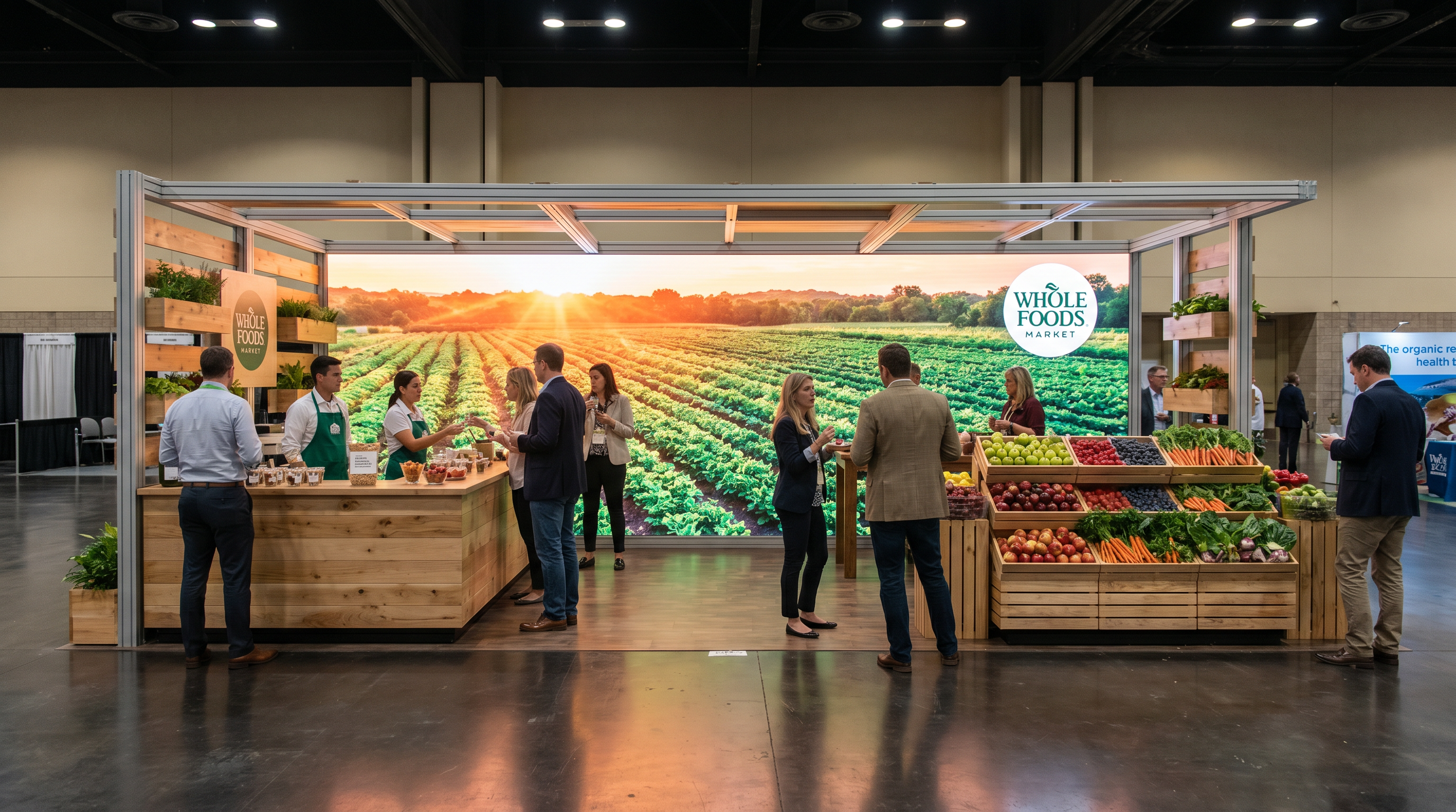 Natural Products Expo 10x40 LED Screen Exhibit for Food & Beverage Brands