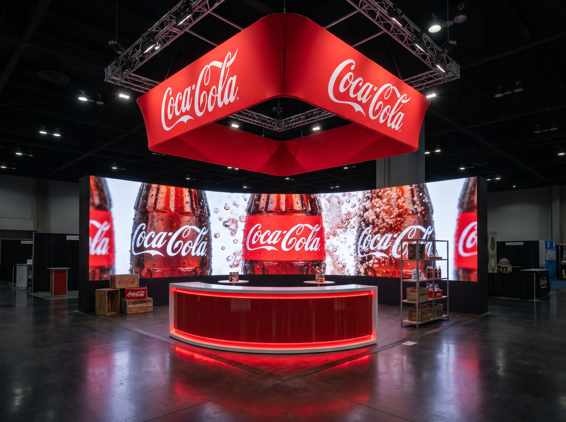CES 20x20 LED Display Exhibit for Technology Companies