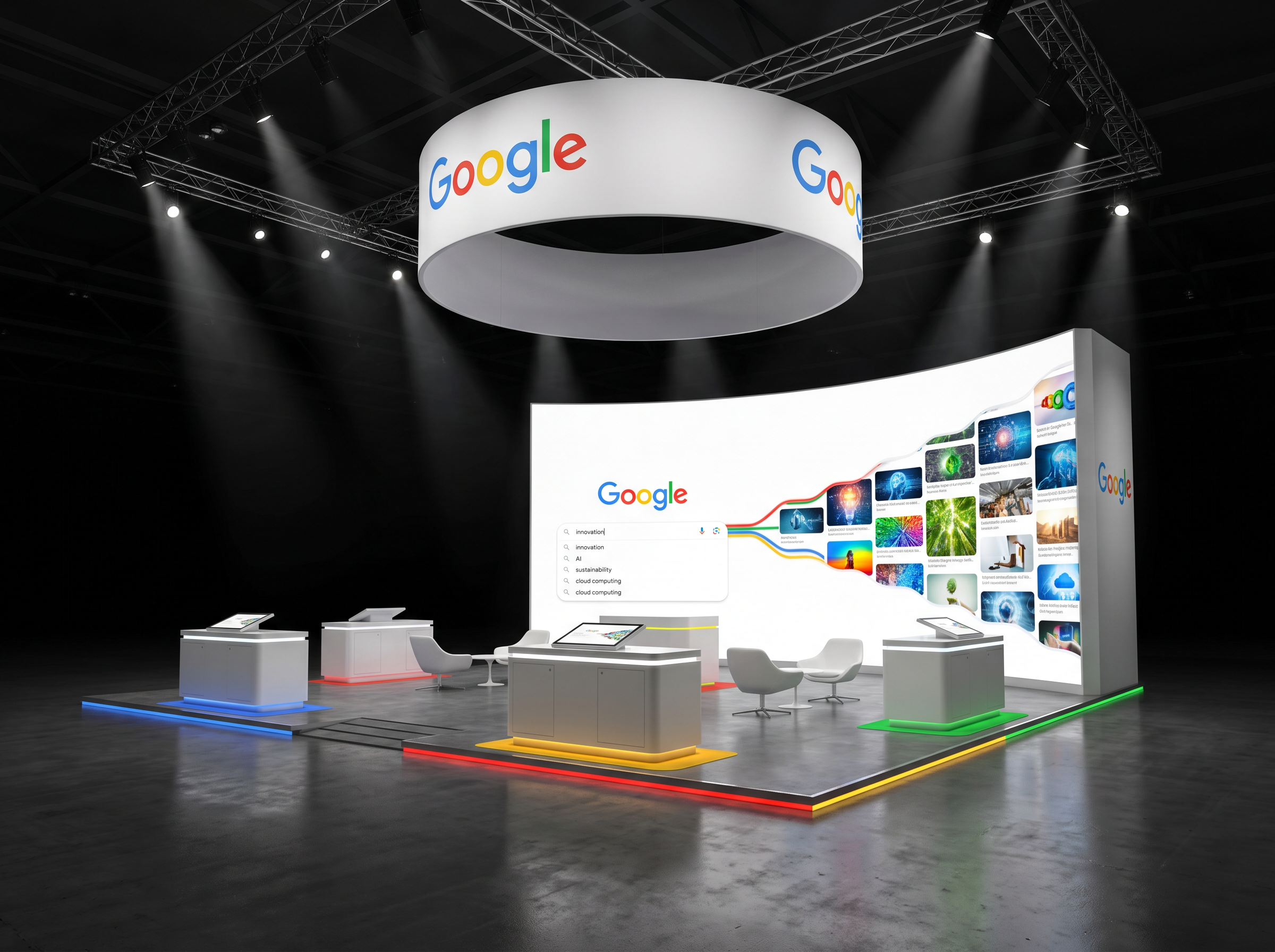 AAPEX LED Trade Show Exhibit – 20x20 Technology Companies