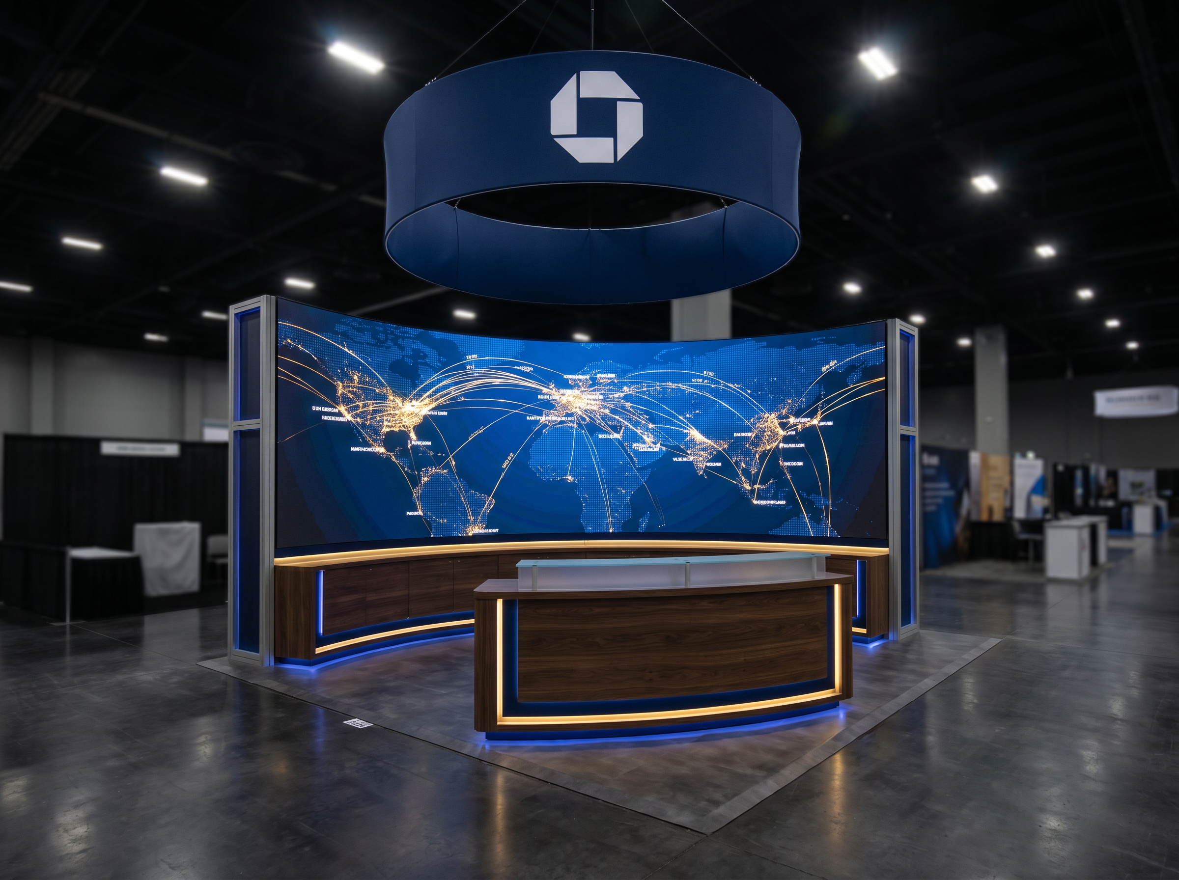 20x20 LED Exhibit Rental for Solar Power International Nashville