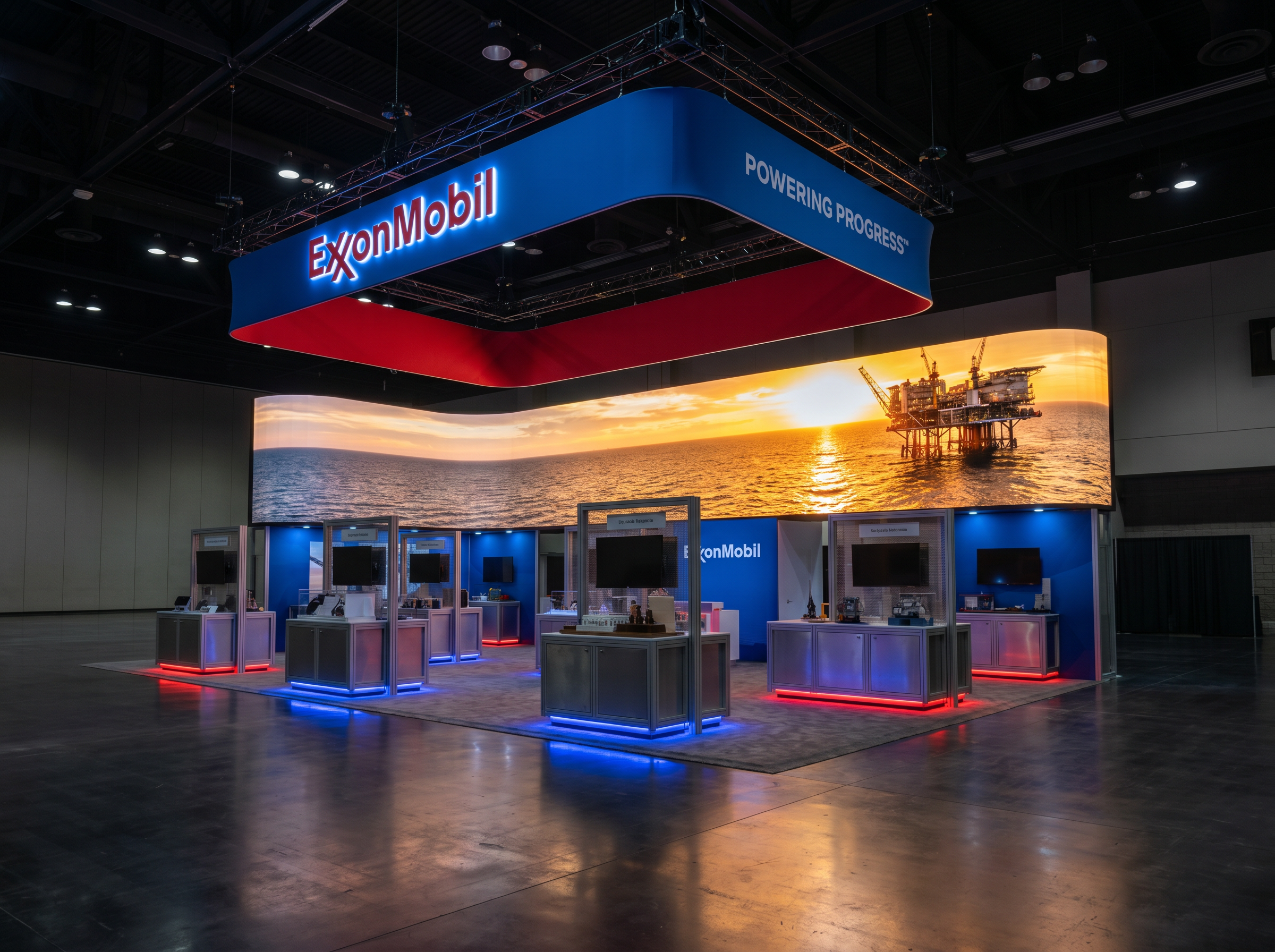 AAPEX 40x40 LED Video Wall Exhibit – Energy Companies